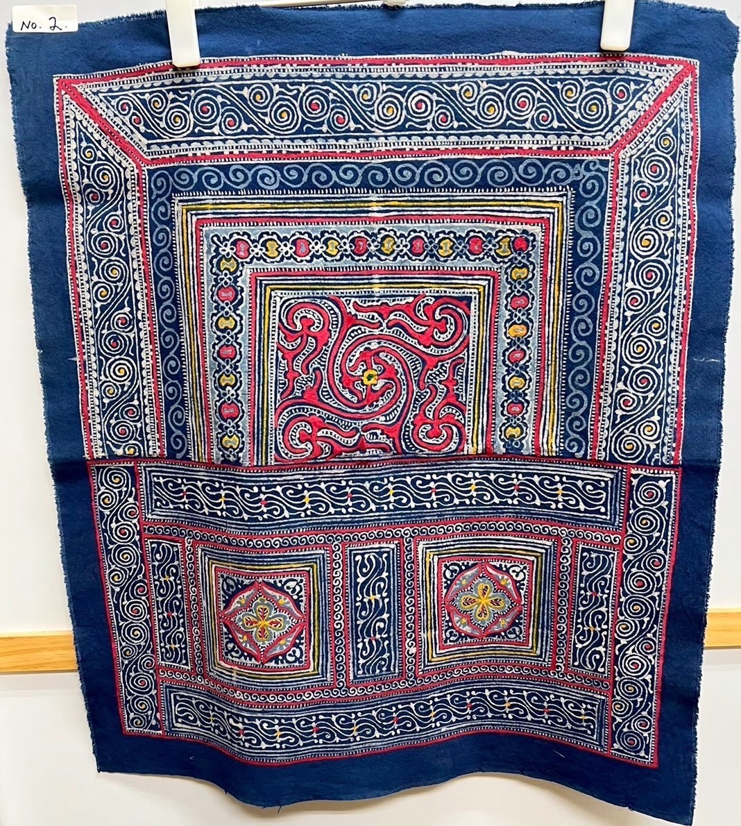 手工蠟染圖騰老布寬56cm長68cm