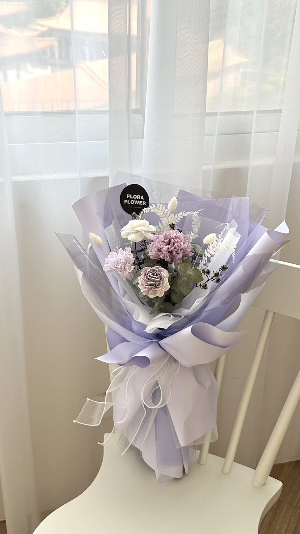 母親節康乃馨花束 - 浪漫紫