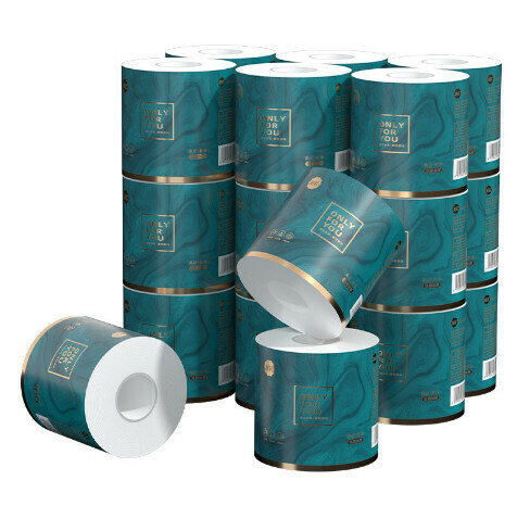 Five-layer thickened roll toilet paper with core [(8 rolls/package)110g per roll]