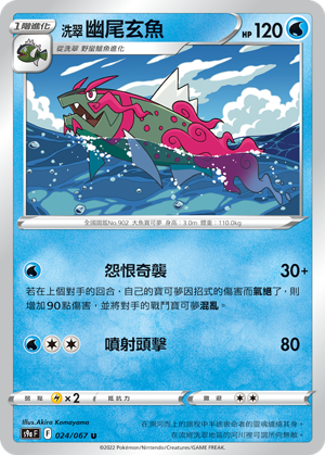 s9a 對戰地區 024/067 洗翠 幽尾玄魚