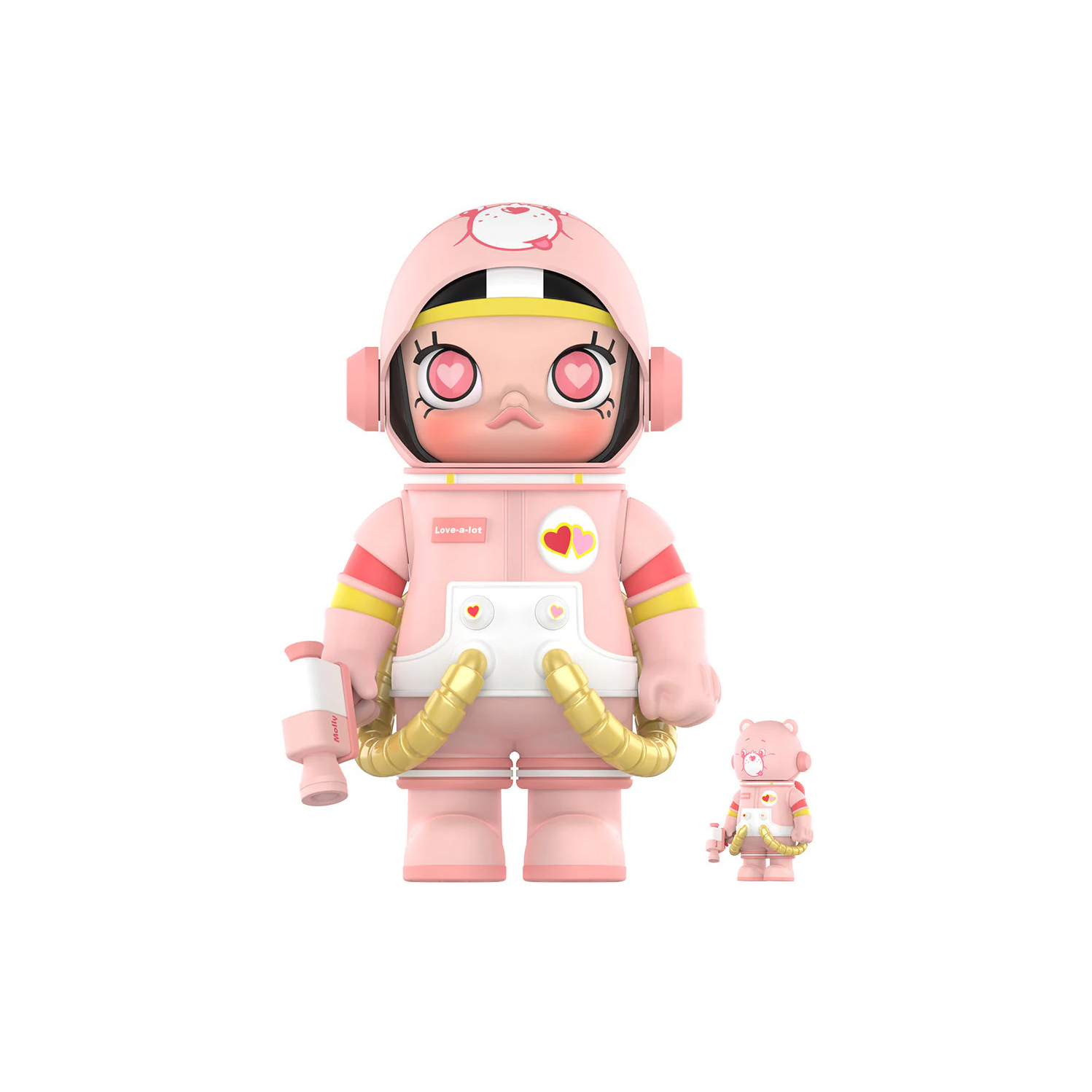 POP MART X CARE BEARS LOVE A LOT BEAR MEGA SPACE MOLLY 泡泡瑪特 太空茉莉 多愛熊 400%+100%