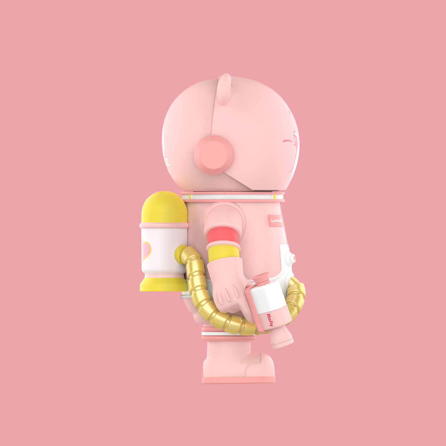 POP MART X CARE BEARS LOVE A LOT BEAR MEGA SPACE MOLLY 泡泡瑪特 太空茉莉 多愛熊 400%+100%