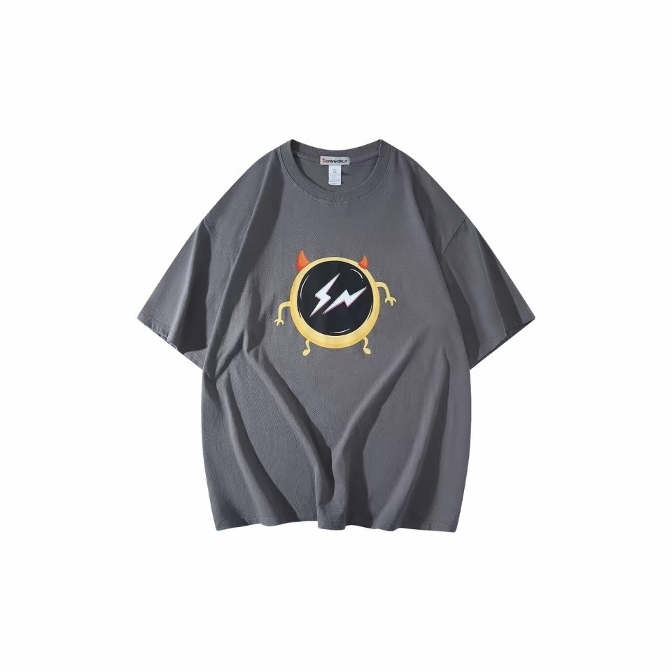 聯名 Dryworld X Fragment Design 小惡魔鬧鐘 閃電鬧鐘 胸口小閃電 藤原浩 短袖 短T TEE P-RHML240T2046