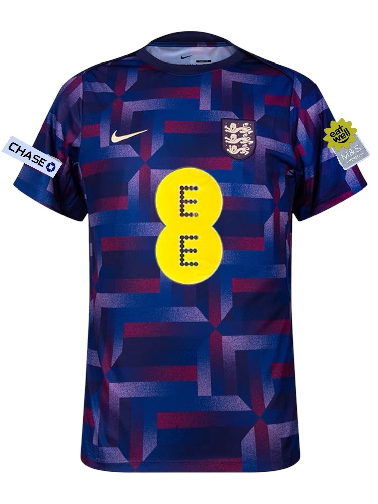 2024 England Sponsored Pre Match Shirt