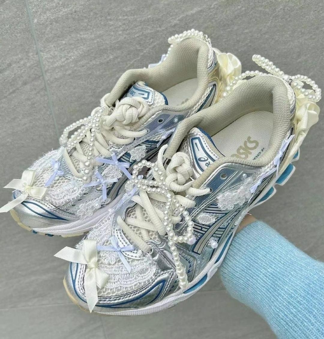 KR RIBBON PEARL SHOES ACC (D)