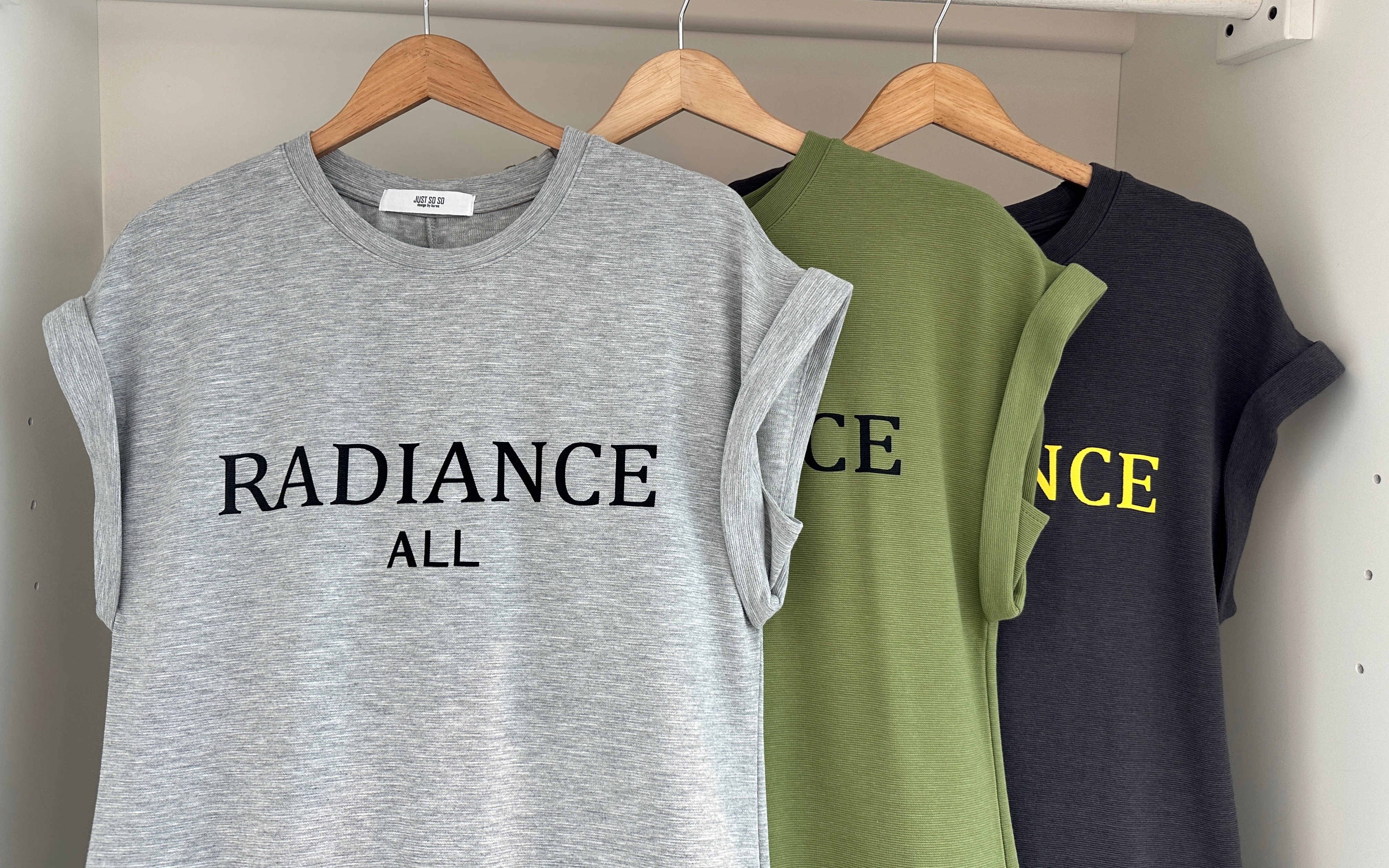 "RADIANCE" DROP SHLOUDER TEE DRESS