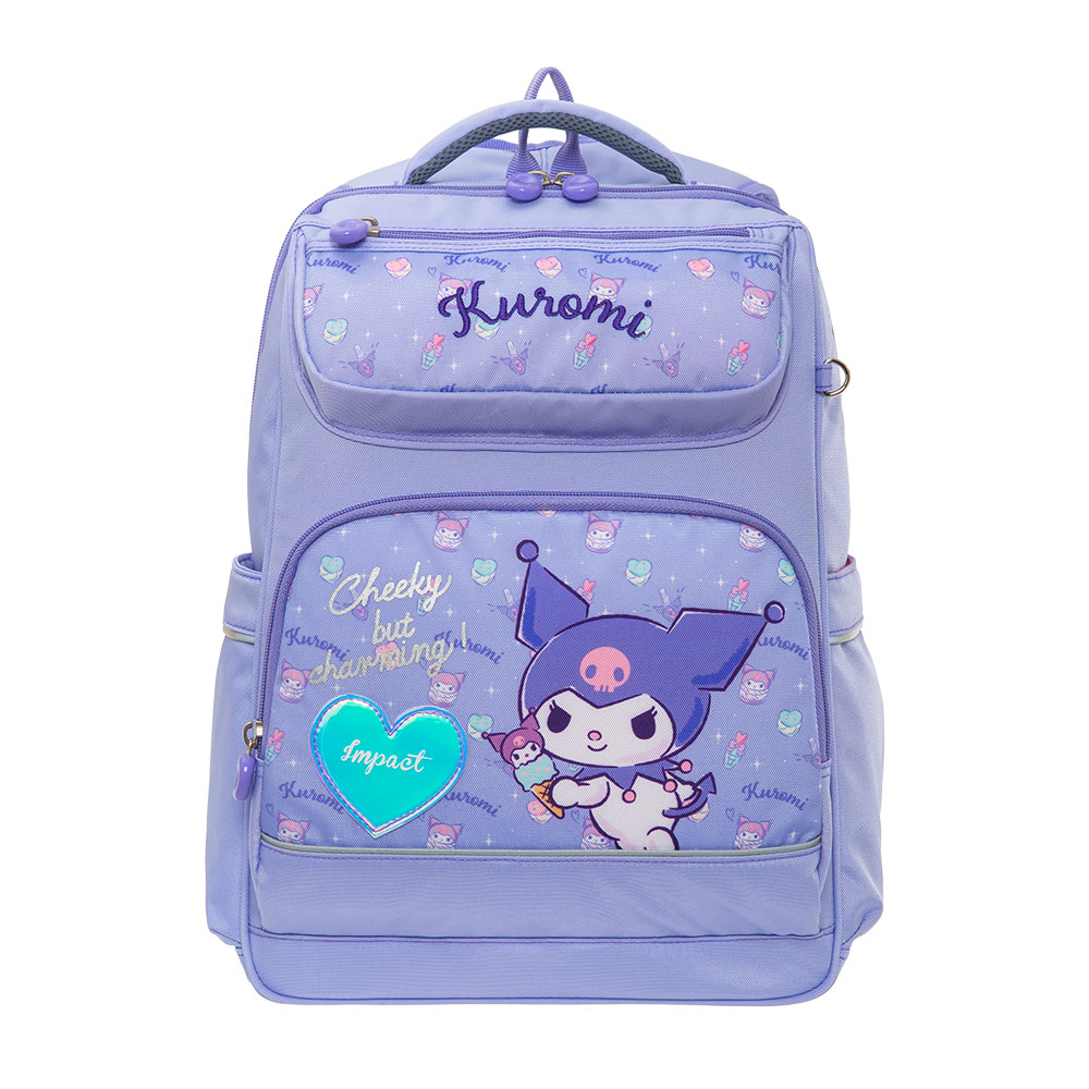 【IMPACT】怡寶 | 酷洛米 經典學院護脊書包-粉紫 IMKU502PL