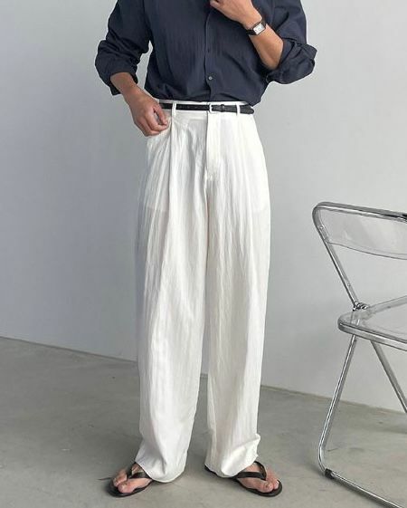 淨色鬆身西褲 P2519