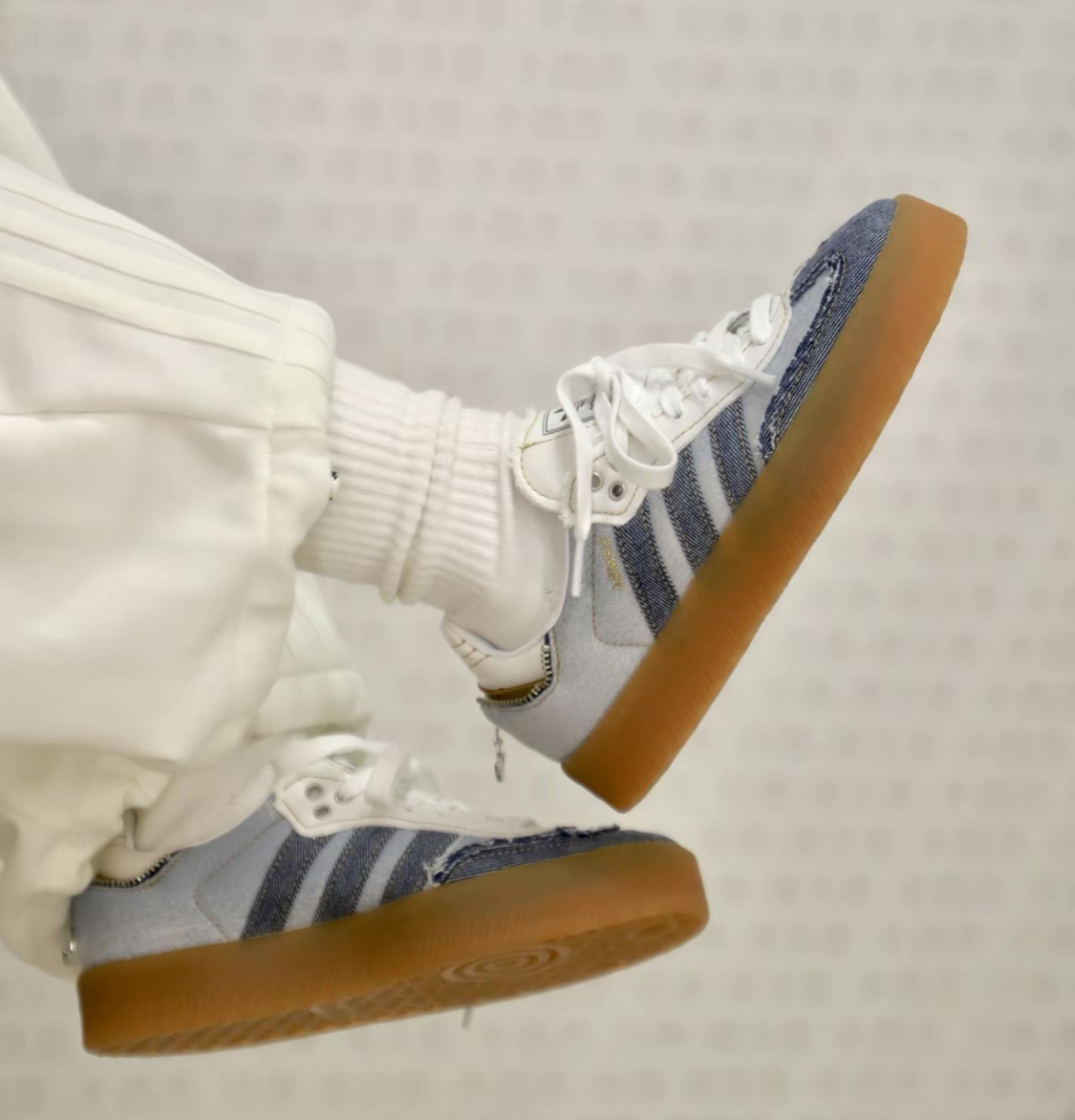 【APAIR】預購 atmos x adidas originals samba 丹寧 牛仔 焦糖底 拉鍊 聯名款 II0001