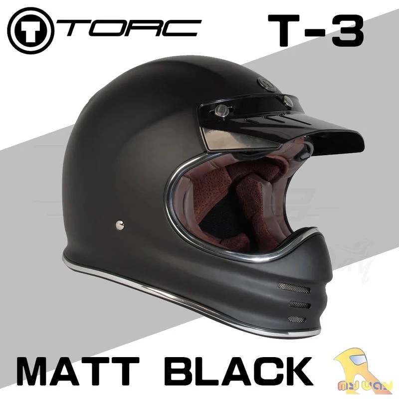 TORC T-3 素色 消光黑 全罩 山車帽