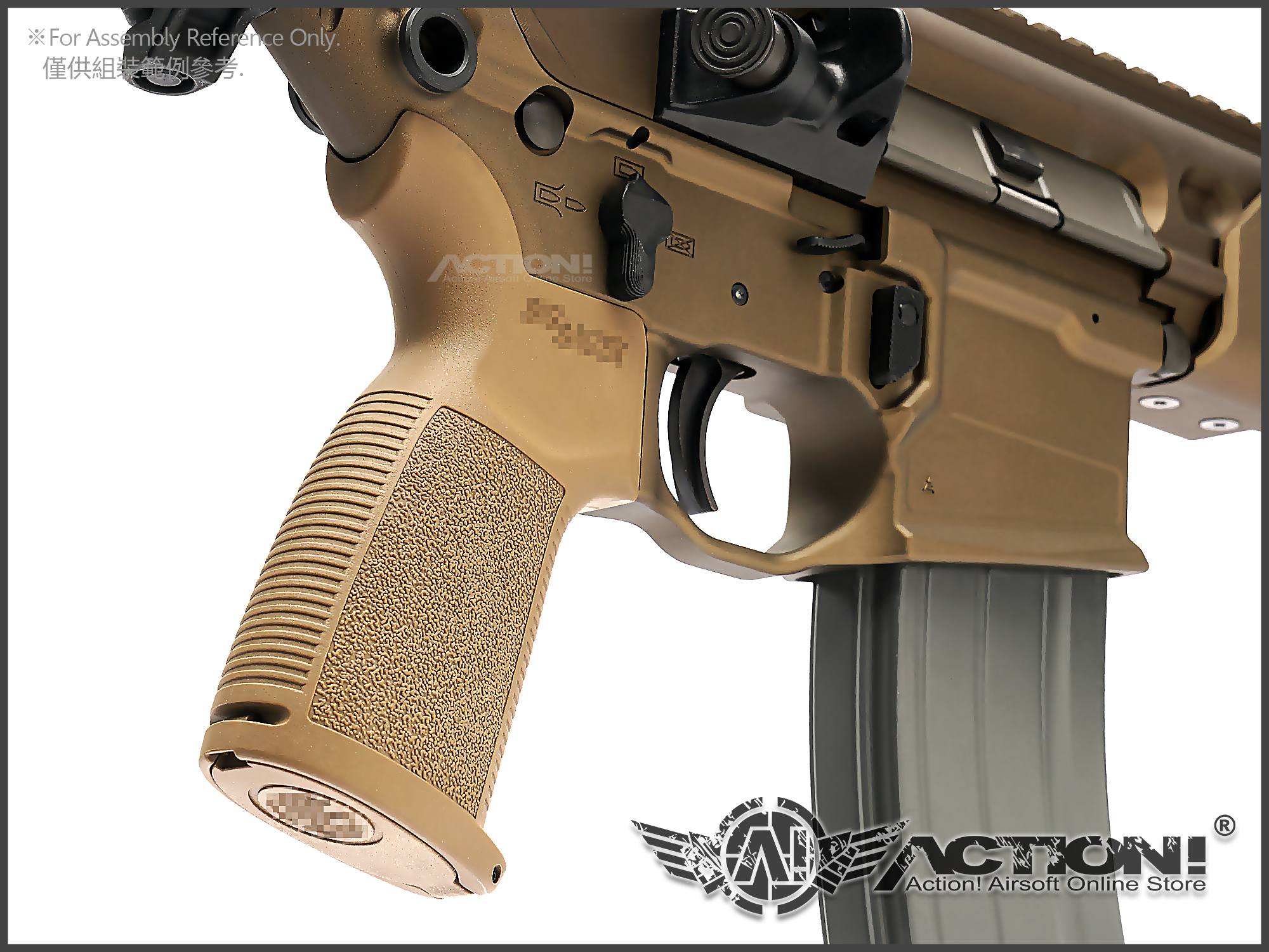 BPW - S-style Reduced Angle Pistol Grip (TAN) For AR /M