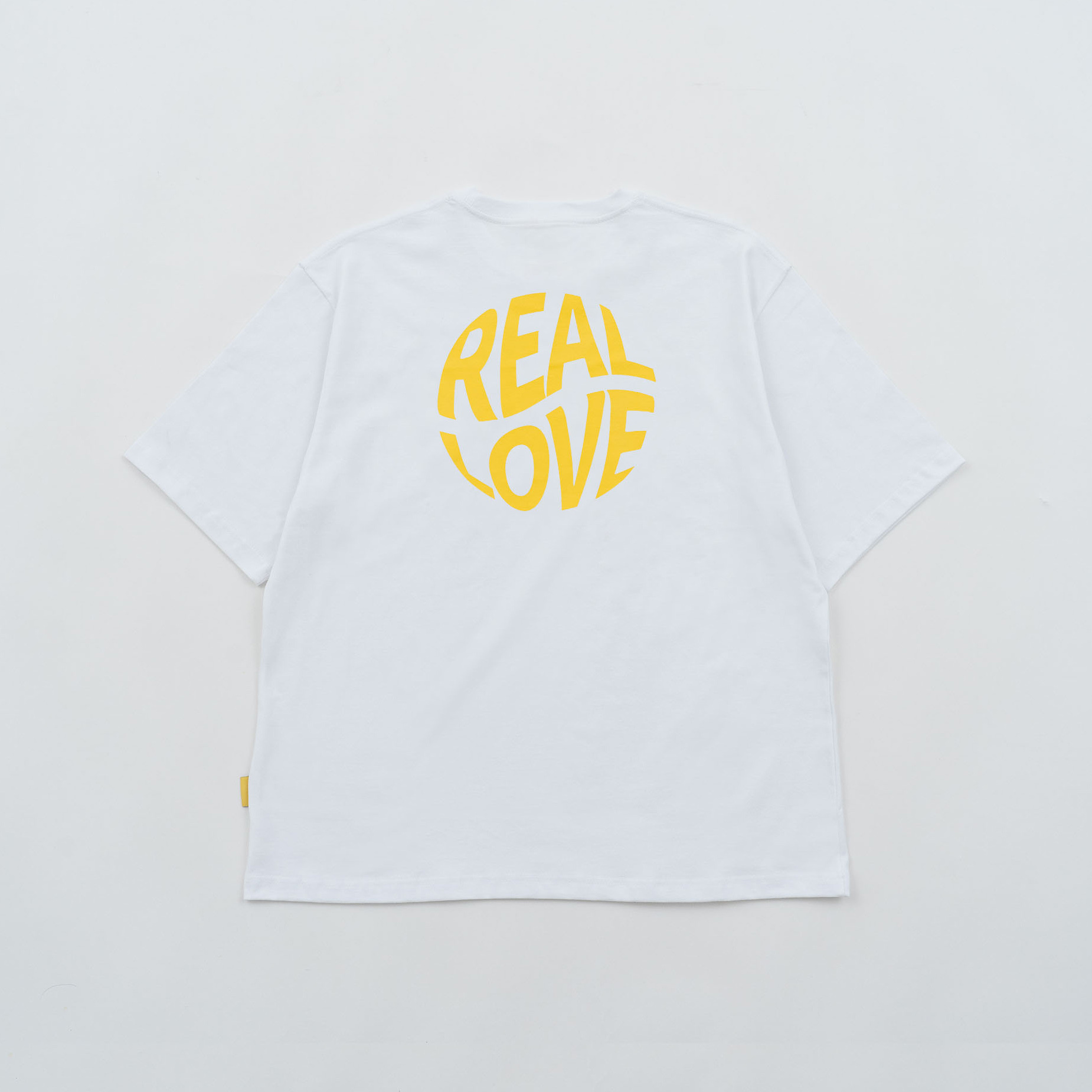 REALATiON 24SS "REAL LOVE" OVERSIZE TEE - White