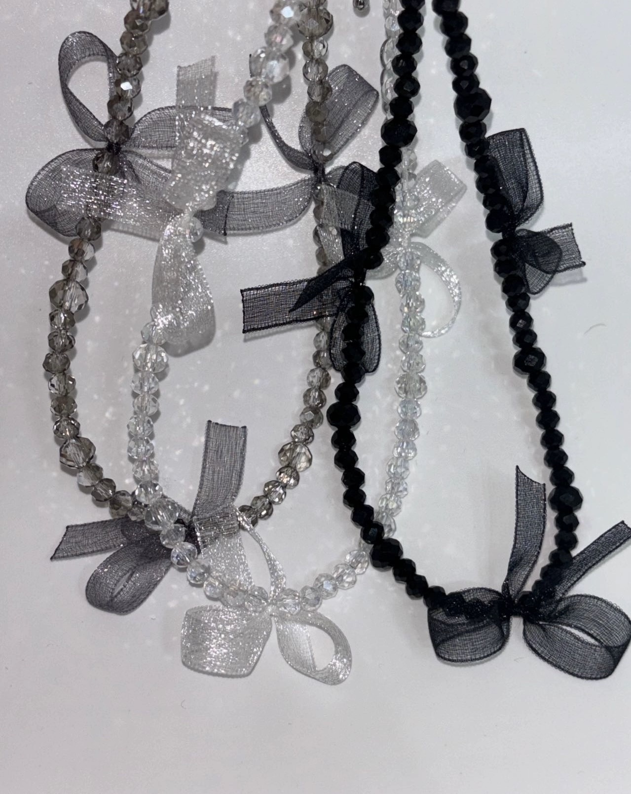 KR SPARKLY RIBBON CHOKER (3 COLORS)