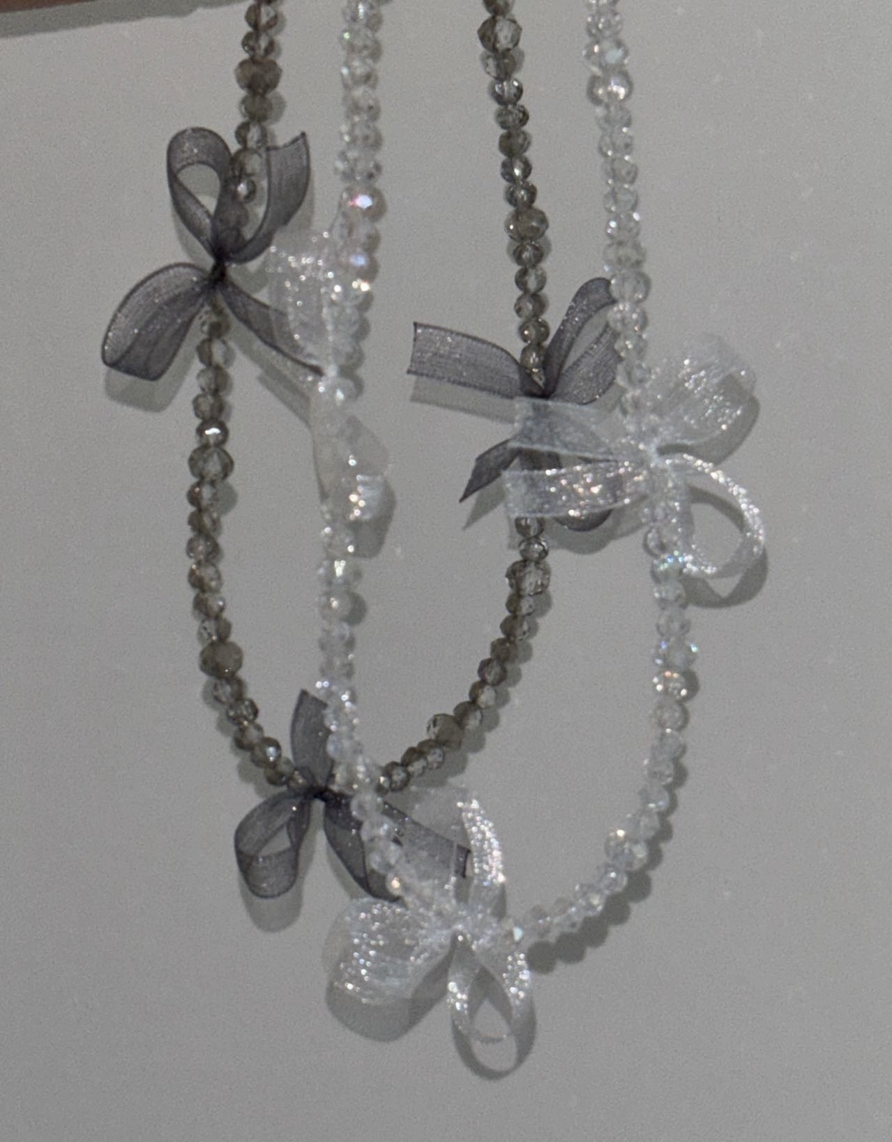 KR SPARKLY RIBBON CHOKER (3 COLORS)