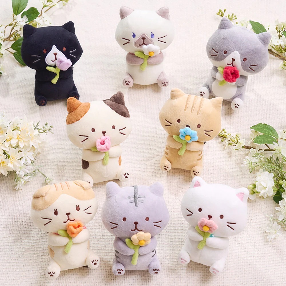 日本🇯🇵 Fuku Fuku Nyanko 花🌸坐公仔