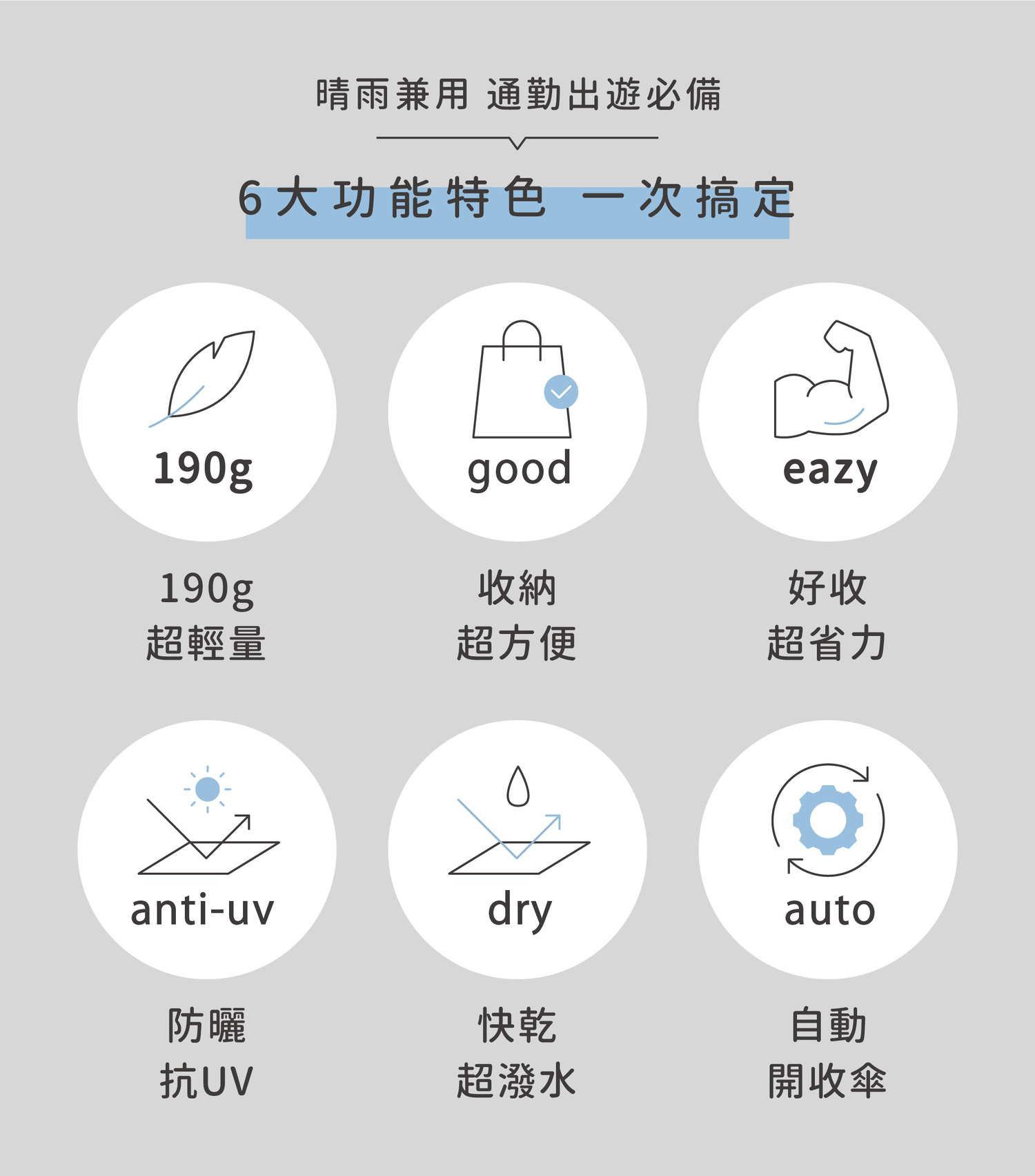 雨傘功能特色