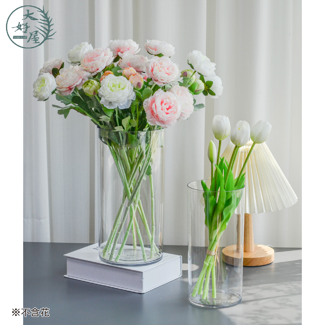 透明壓克力圓形花筒