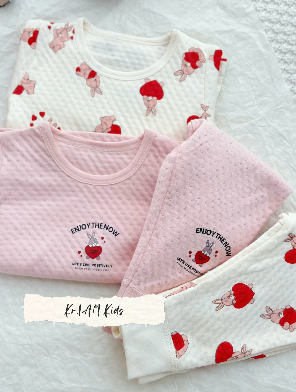 🐰日單 𝐅𝐮𝐭𝐚𝐟𝐮𝐭𝐚 兔仔窩夫格格家居服套裝 (2套上下套裝為一組)