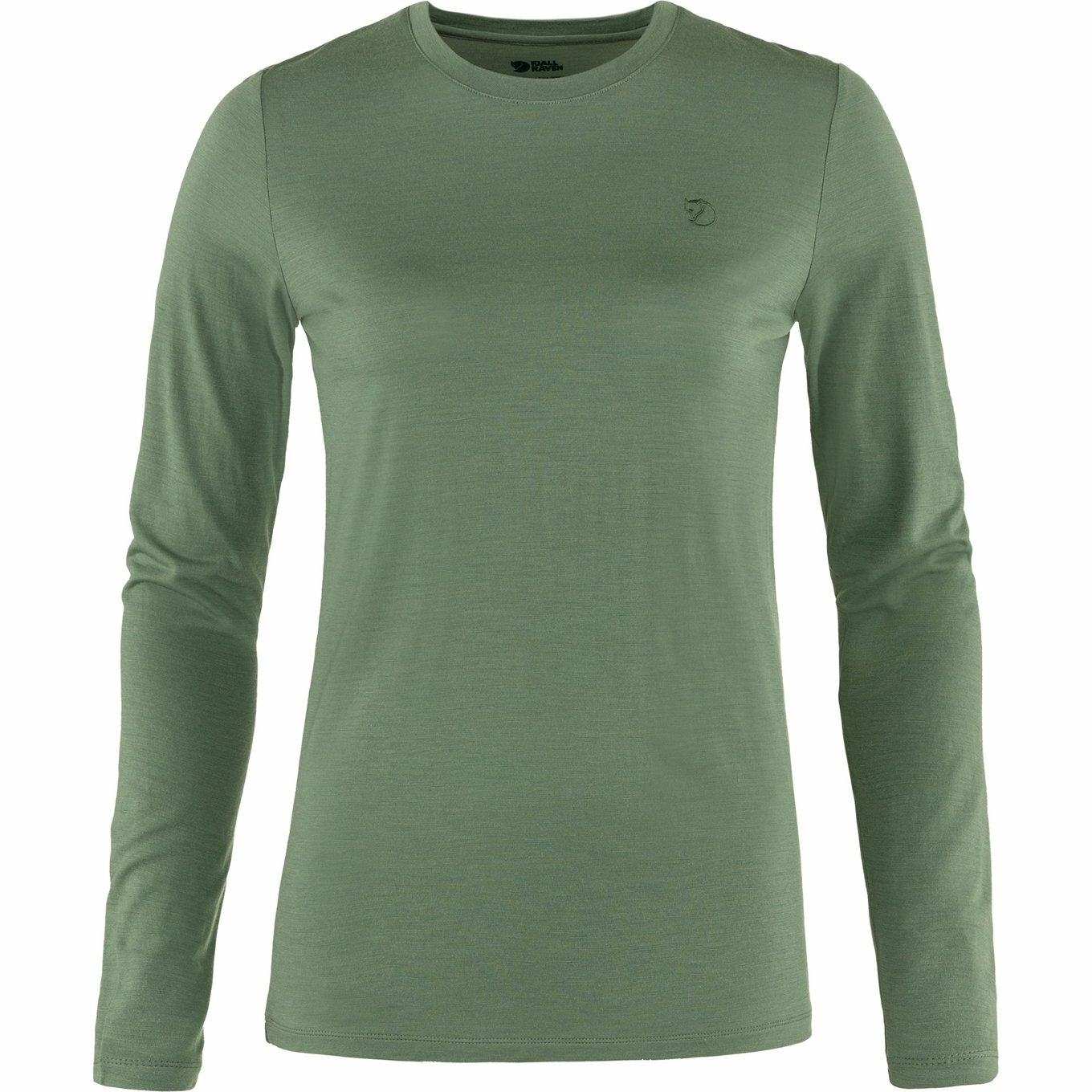 Fjallraven 瑞典北極狐 Abisko Wool LS W 女款 長袖羊毛排汗衣 底層羊毛衣 F84102-614 綠鏽 [HappyOutdoor]
