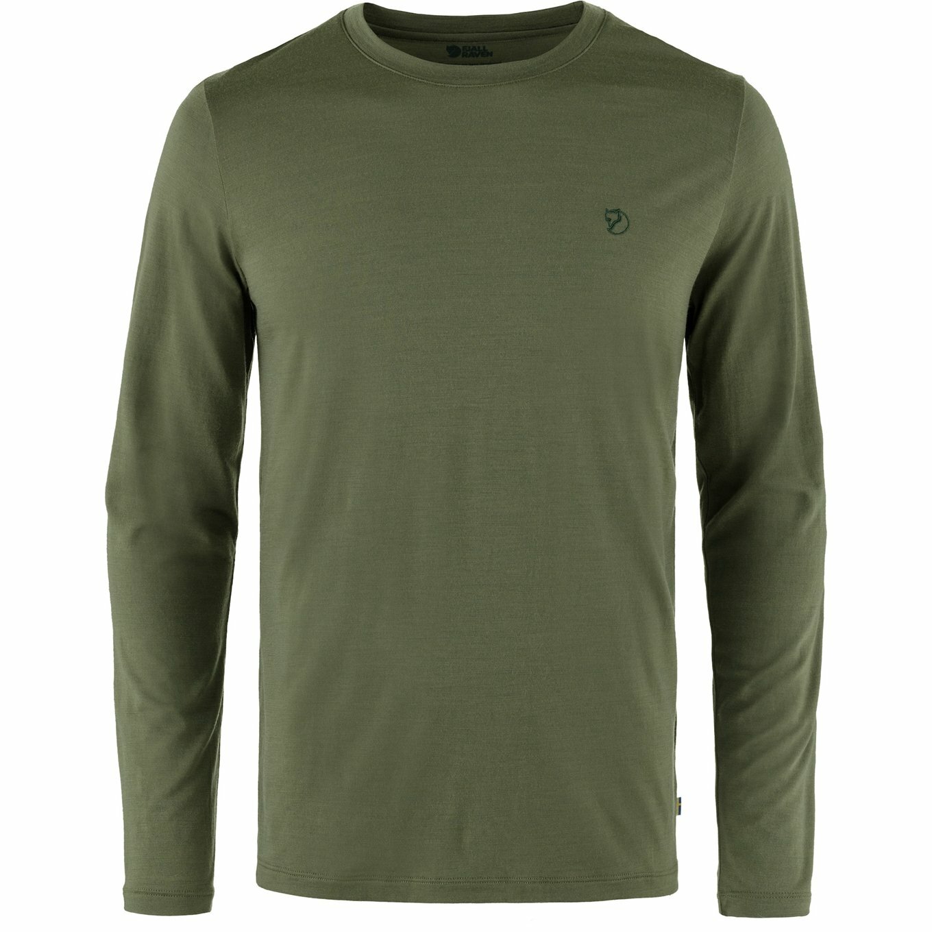 Fjallraven 瑞典北極狐 Abisko Wool LS M 男款 長袖羊毛排汗衣 底層羊毛衣 F87194-625 月桂綠 [HappyOutdoor]