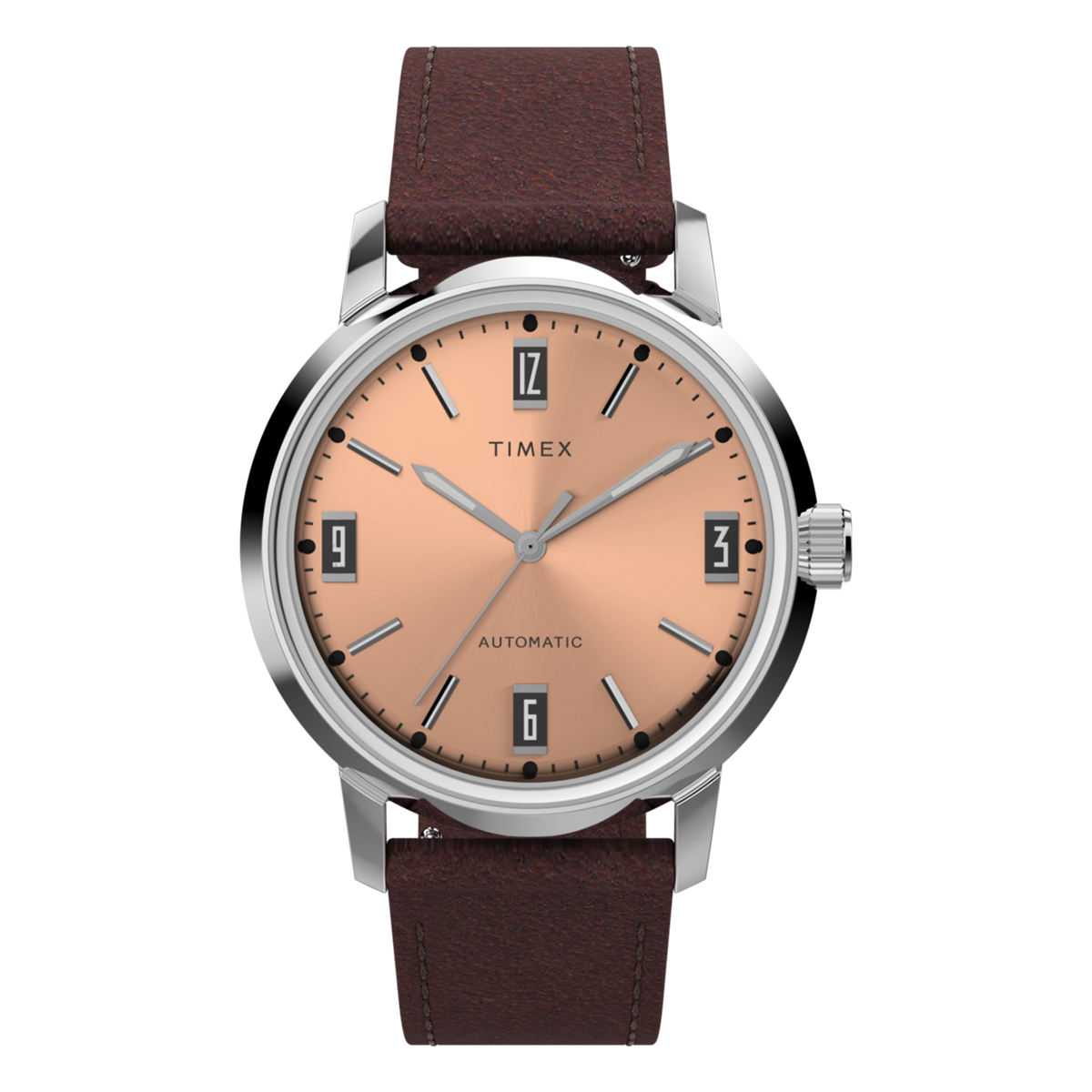 TIMEX Marlin® Automatic 40mm TW2W33800 三文魚面 皮帶機械錶