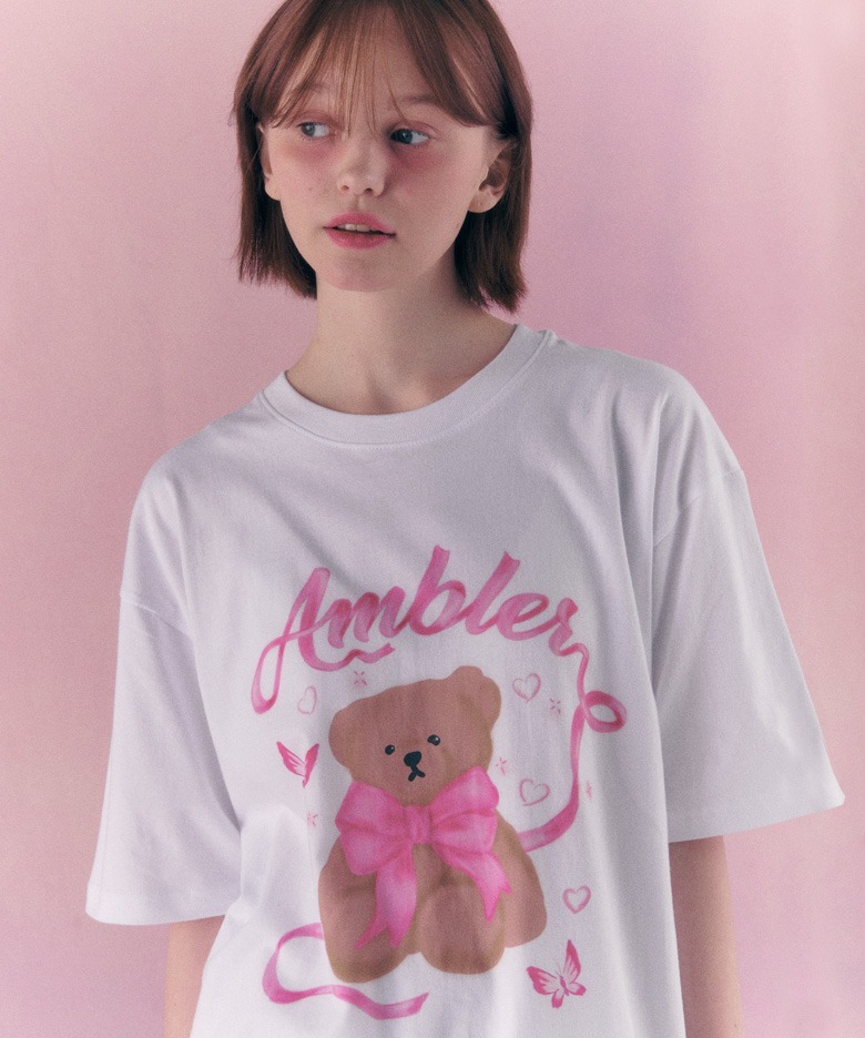 預訂｜AMBLER Balletcore Bear T-shirt (2 COLOR)