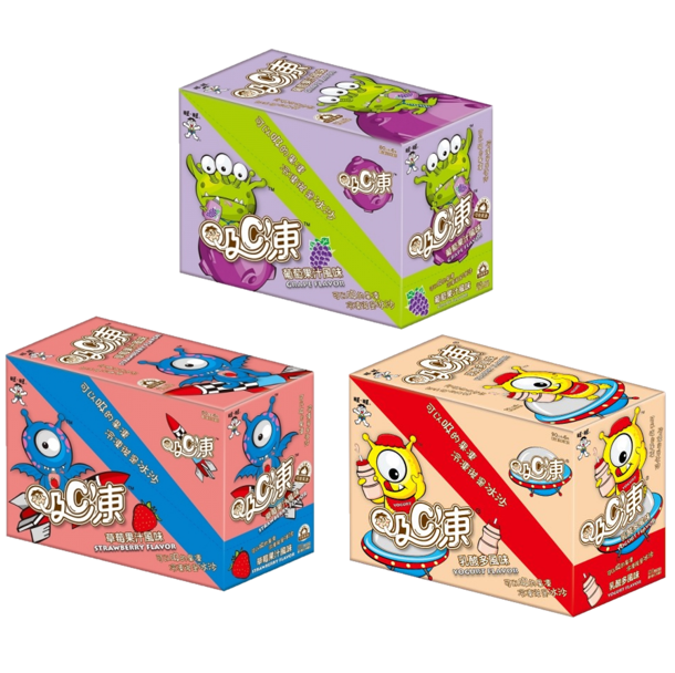 （箱購）旺旺吸C凍可吸果凍540g(4入/箱)(葡萄/草莓/乳酸多)
