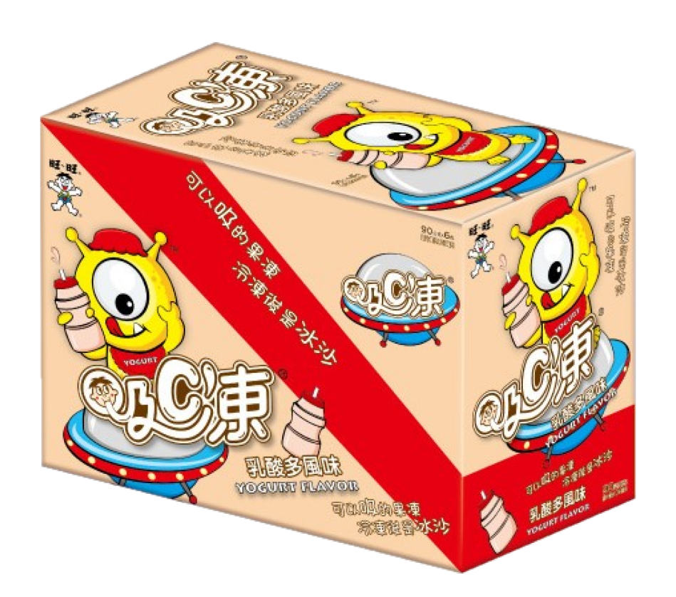 （箱購）旺旺吸C凍可吸果凍540g(4入/箱)(葡萄/草莓/乳酸多)