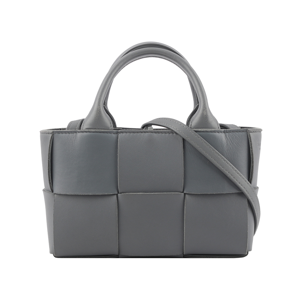 【BOTTEGA VENETA】Candy Arco 大格小羊皮編織迷你二用包