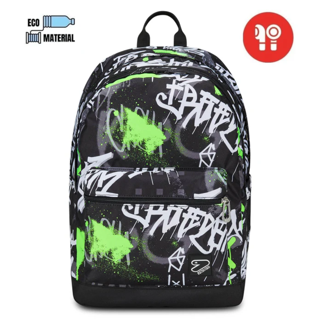 Seven® The Double Pro XXL 超輕巧三合一雙面護脊書包 (可拆除) - 201 FLUO GREEN