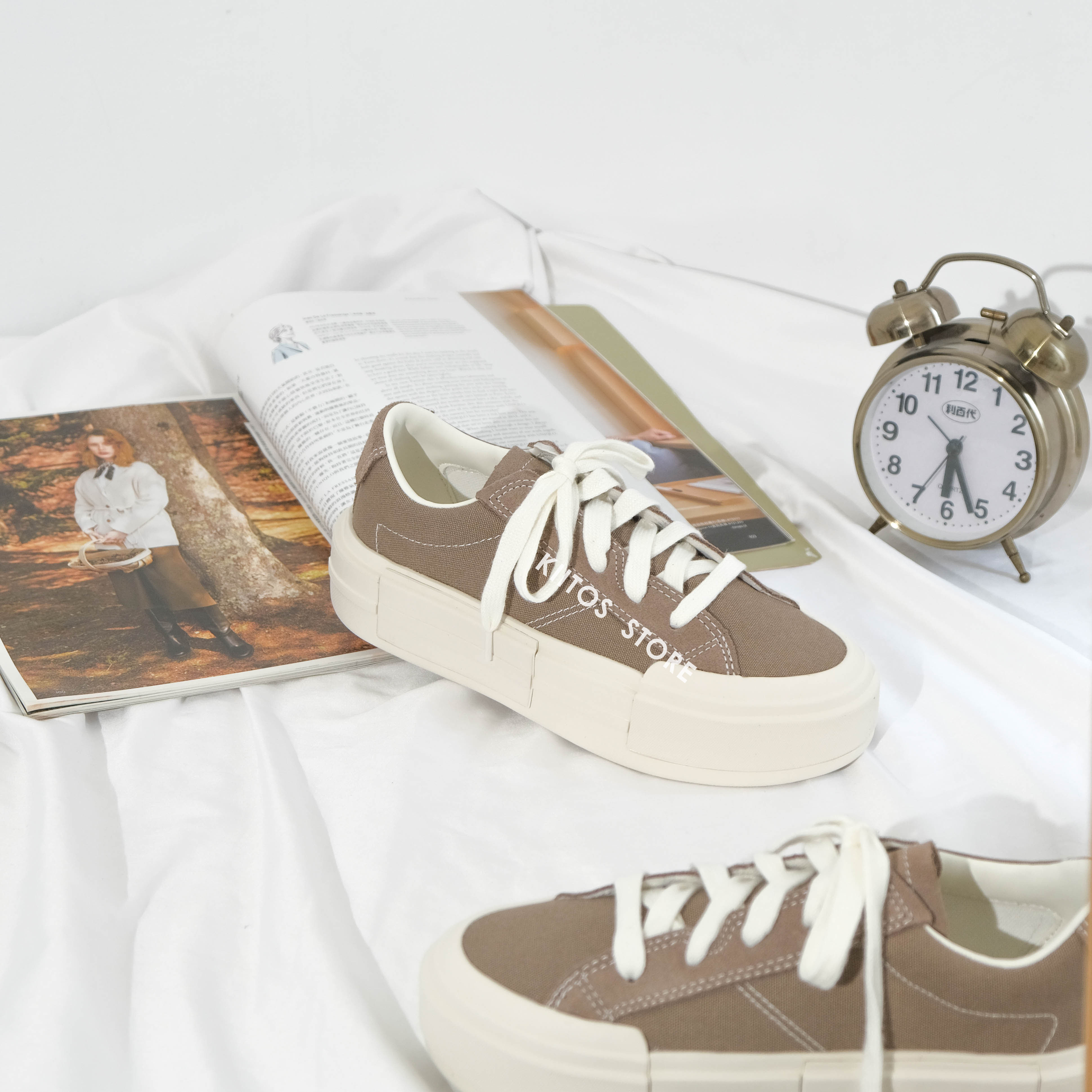 Converse Chuck Taylor All Star Cruise Low 莫蘭迪 奶棕 解構 厚底 帆布 UU鞋 A09843C