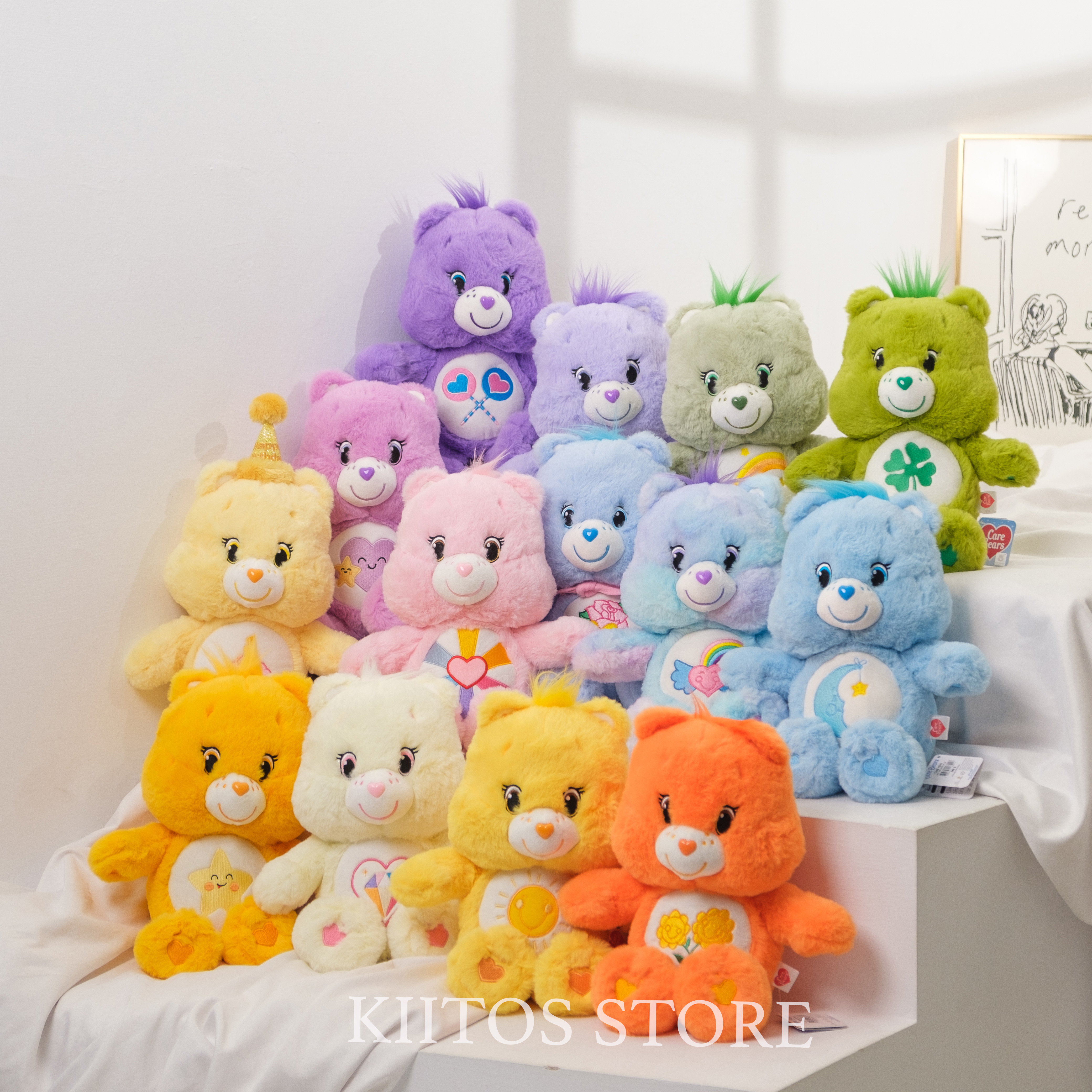 【現貨】泰國 CARE BEARS 彩虹熊 愛心小熊 吊飾 娃娃