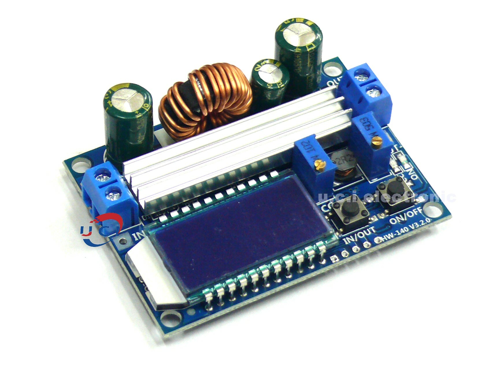 【UCI電子】 (W-2) 升降壓模組 恒壓恒流 液晶LCD數顯 電壓表電流錶 可調降壓升壓