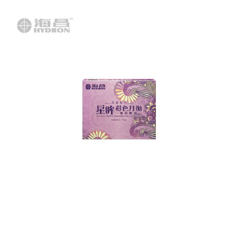 海昌Hydron 孔雀彩色月拋系列 (1片裝)