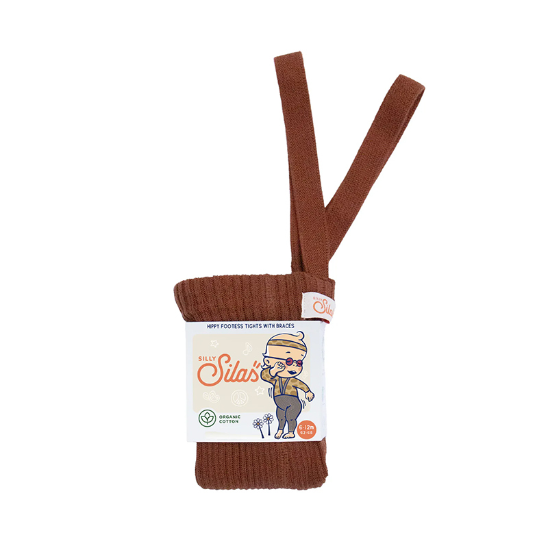 Silly Silas 復古嬉皮吊帶褲-Cinnamon