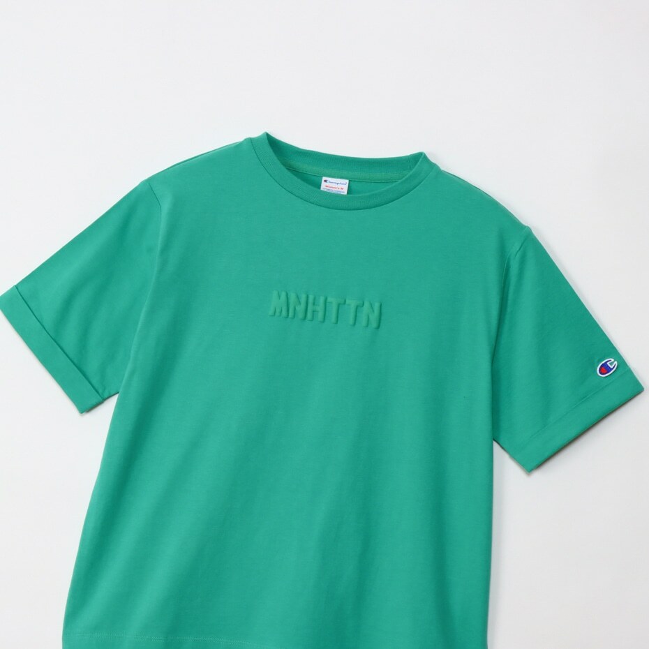 女款 -CASUAL 泡泡字城市 短TEE-綠色（CW-Z312-540）