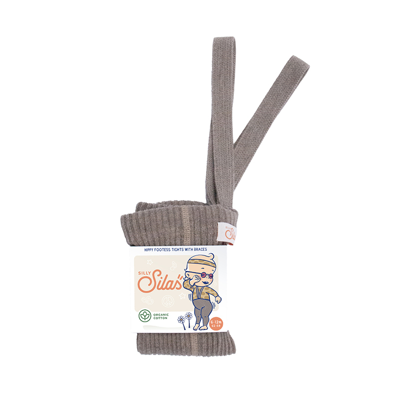 Silly Silas 復古嬉皮吊帶褲-Cocoa Blend