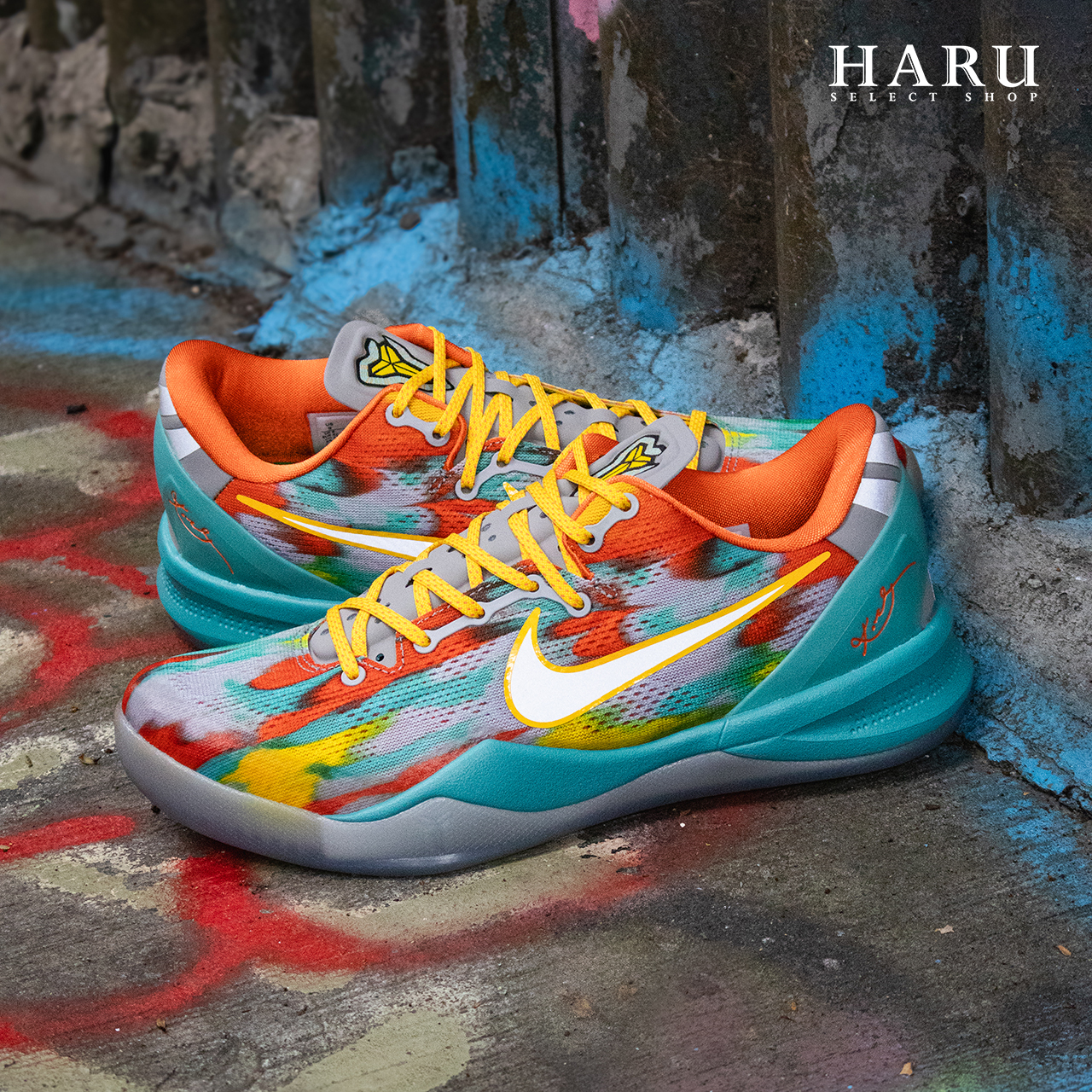 NIKE KOBE 8 PROTRO "VENICE BEACH" 炫彩 威尼斯海灘 2024版 藍紅橙 果凍底 男生室內籃球鞋 FQ3548-001