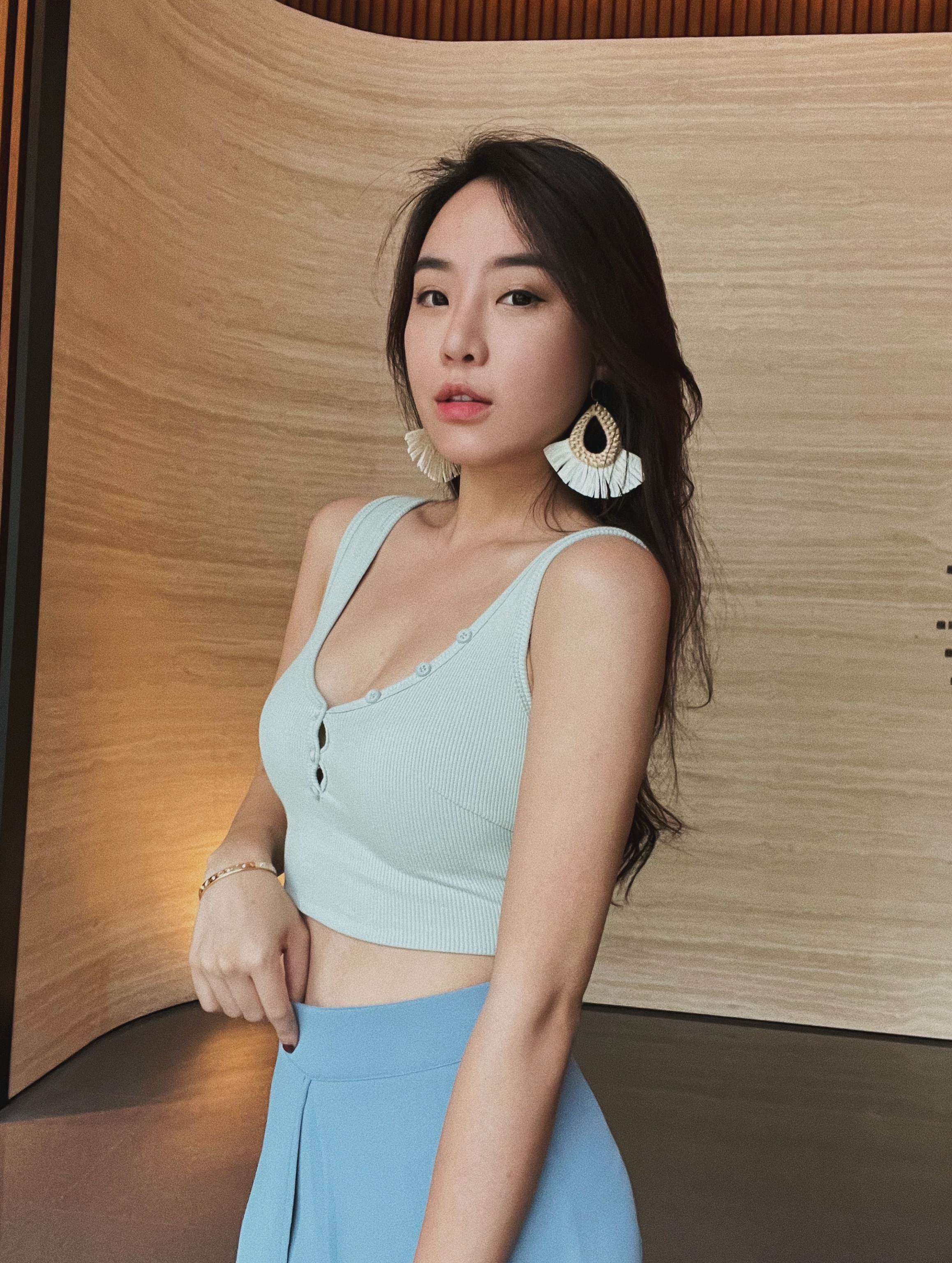 (微瑕出清) Plump 排扣針織坦克背心 Bra T