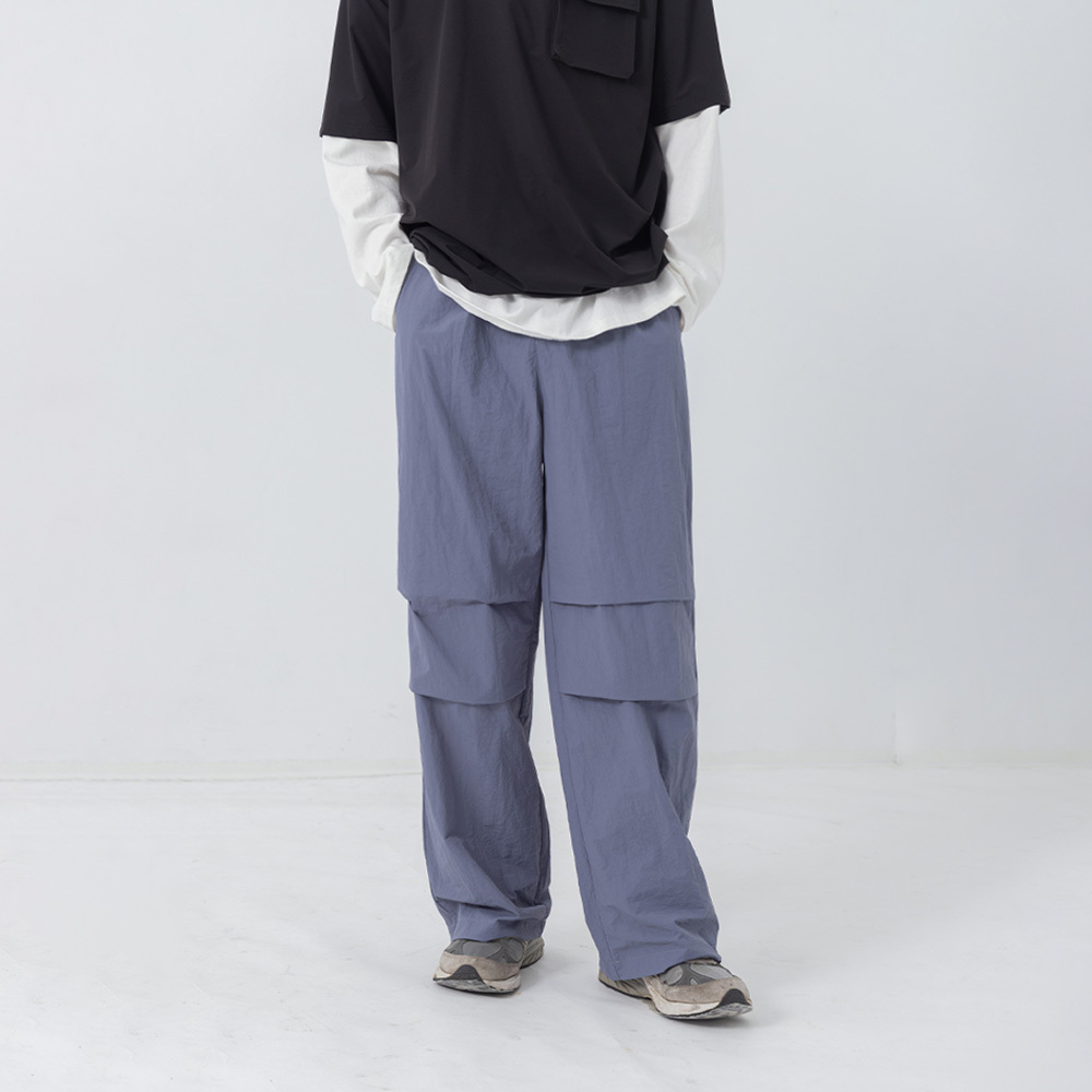 Straight-leg cargo trousers with pleated three colors【04101826】in stock+pre-order