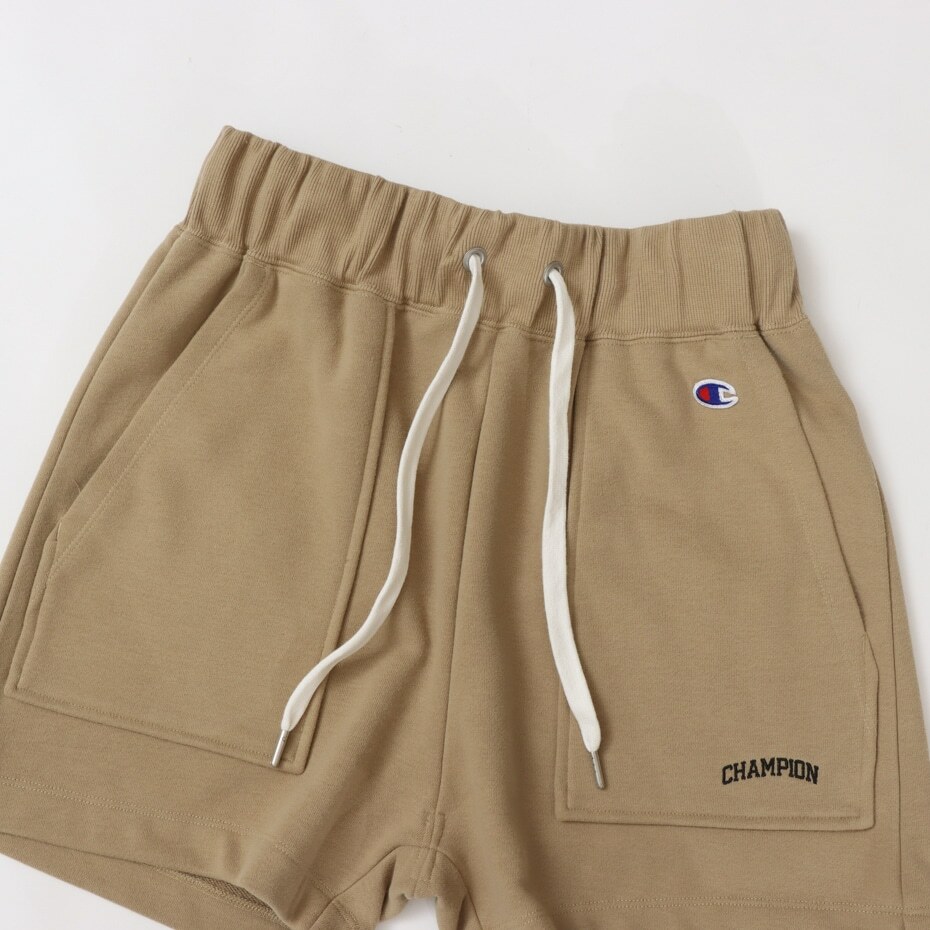 女款 -CASUAL 素色運動短褲-卡其（CW-Z501-780）