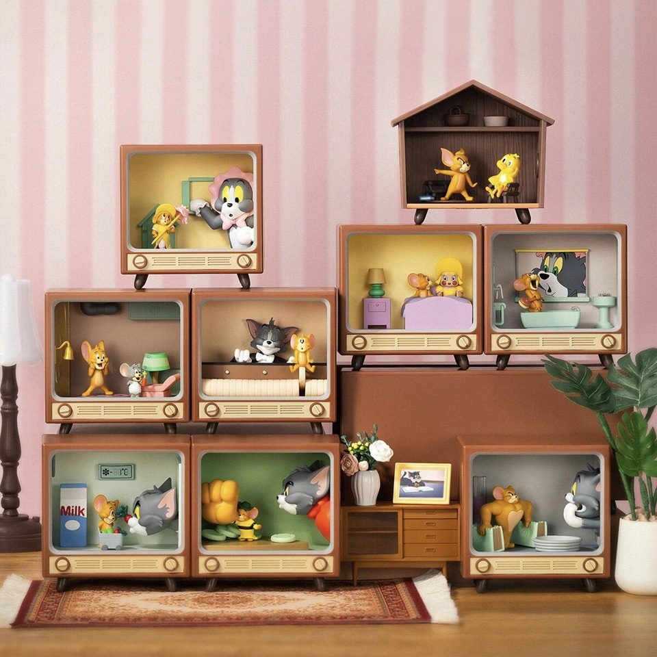 TOM&JERRY 湯姆貓 傑利鼠 電視機 盲盒 公仔 / 預購