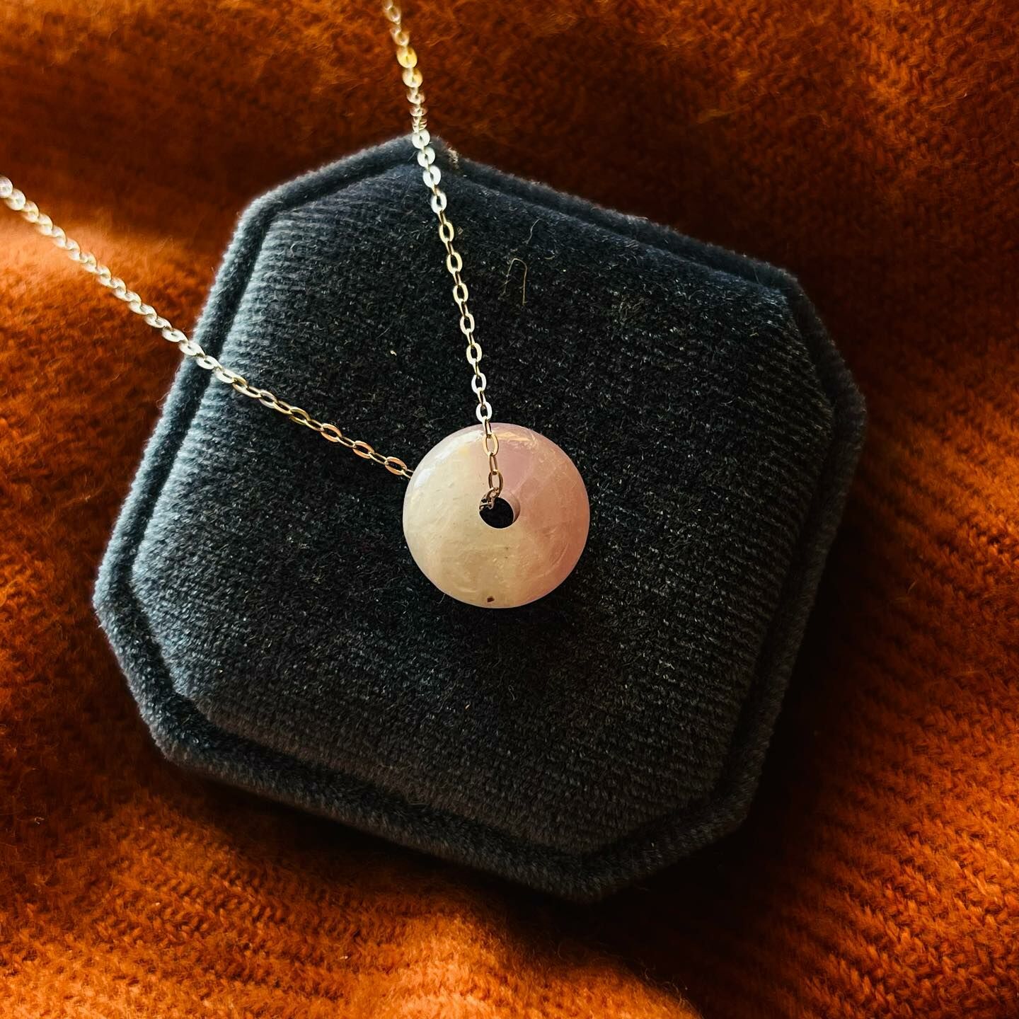 [原石] 串珠用項鍊 鈦鋼鍍18白K金