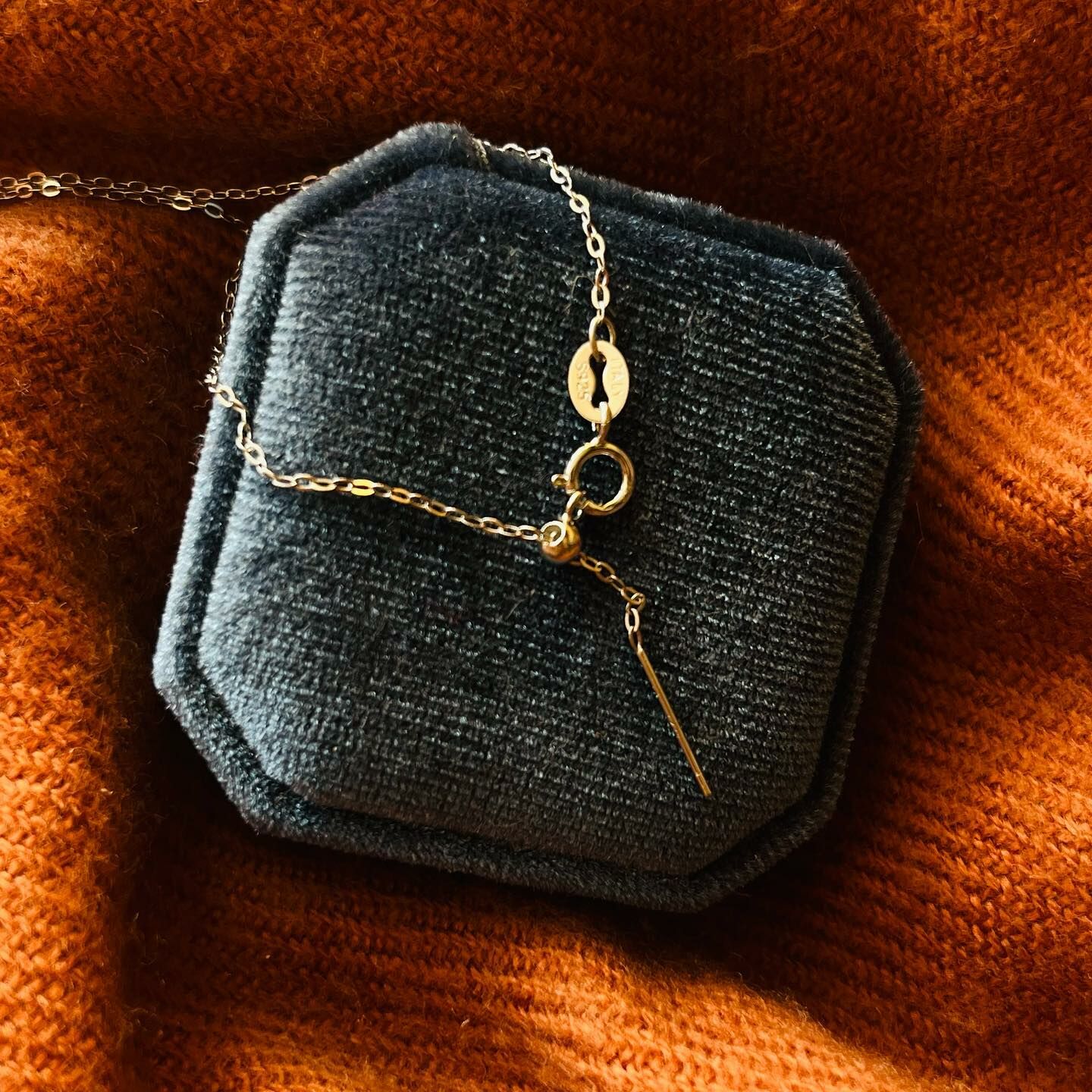 [原石] 串珠用項鍊 鈦鋼鍍18白K金