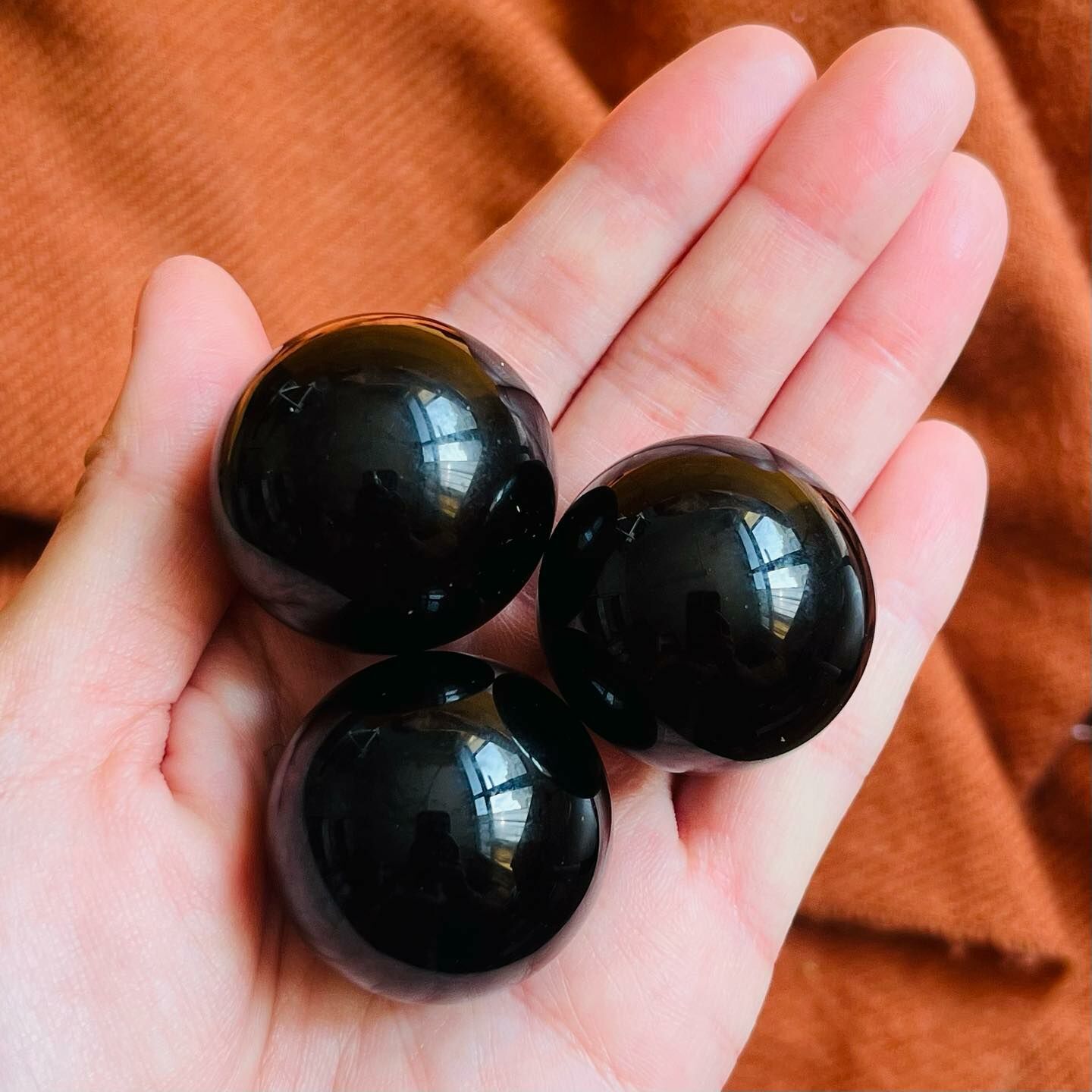 [原石] 黑曜石 水晶球