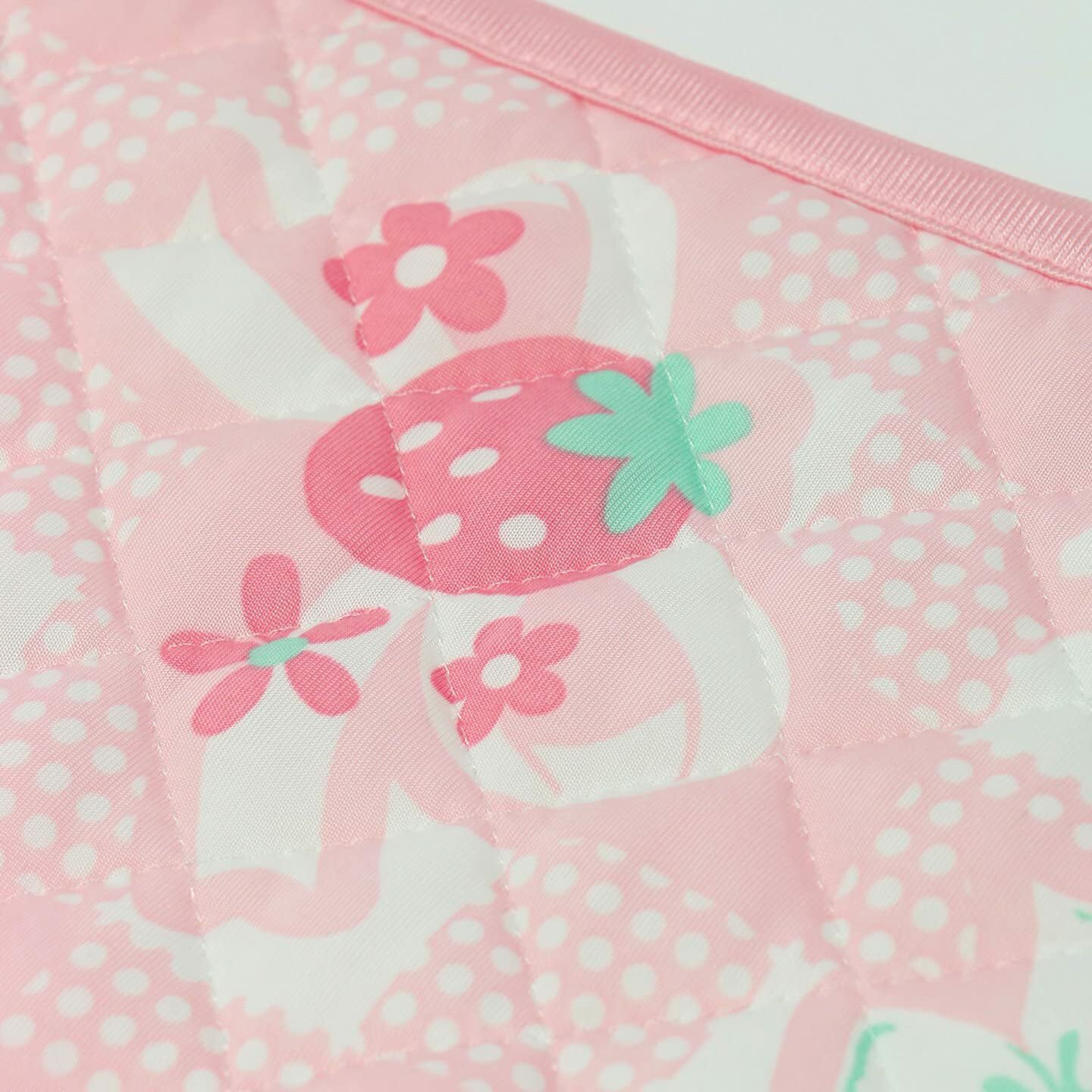 【日本Mother Garden】涼感枕頭墊-草莓蝴蝶結