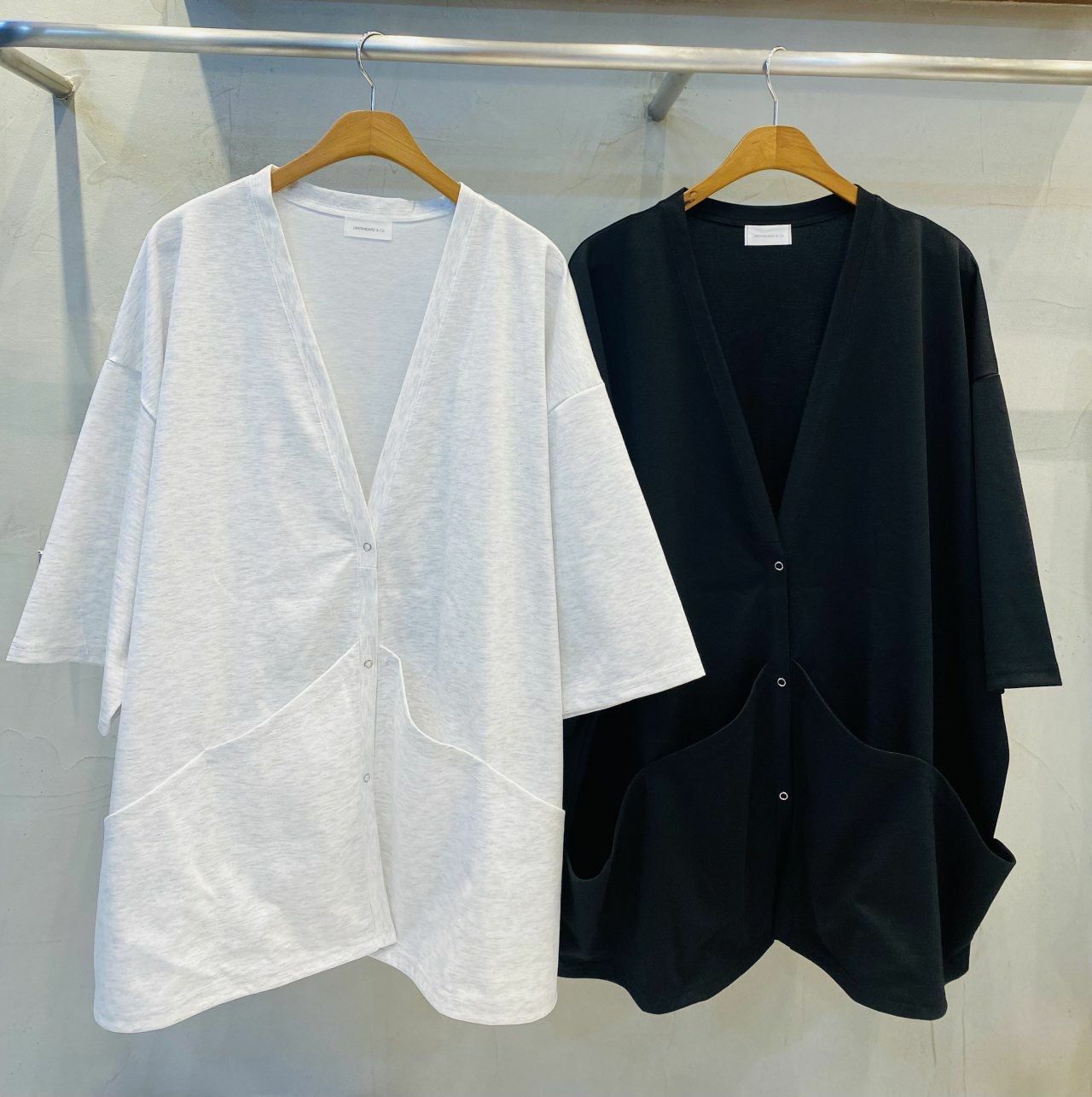 淨色開胸短袖外套 UNSTANDARD-076JK