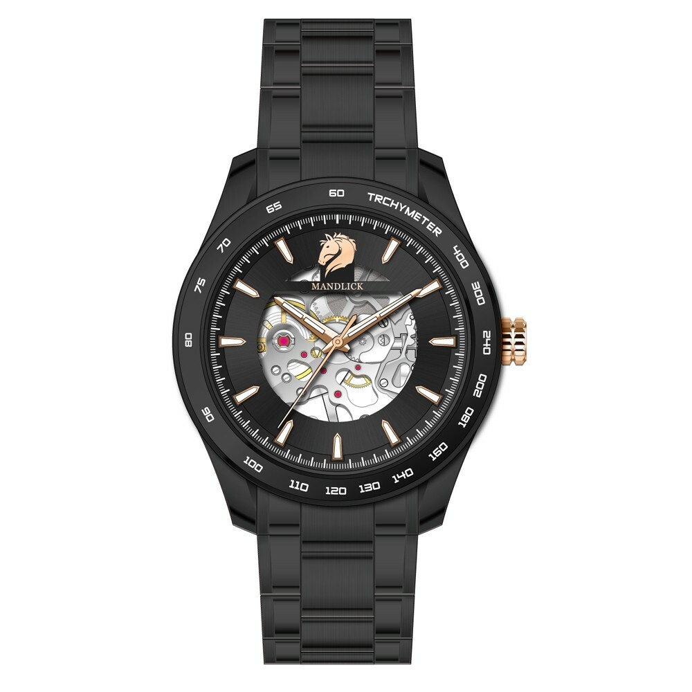 【Mandlick 曼德利克】MDK-009-S2 藍寶石水晶玻璃 防水30米 自動上鍊機芯 機械 手錶-