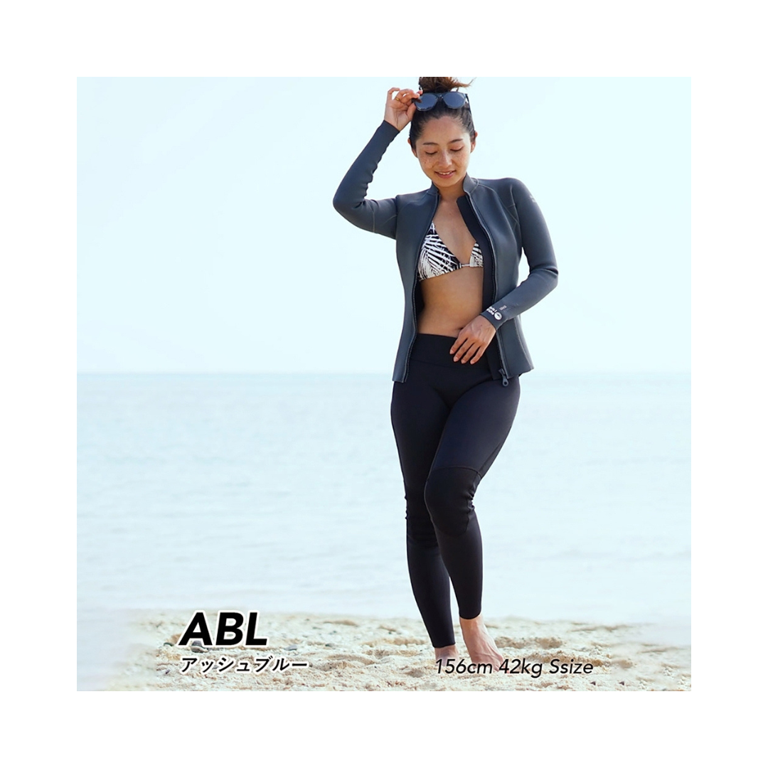 HeleiWaho 1.5mm女款 防寒上衣夾克 極光藍 ABL