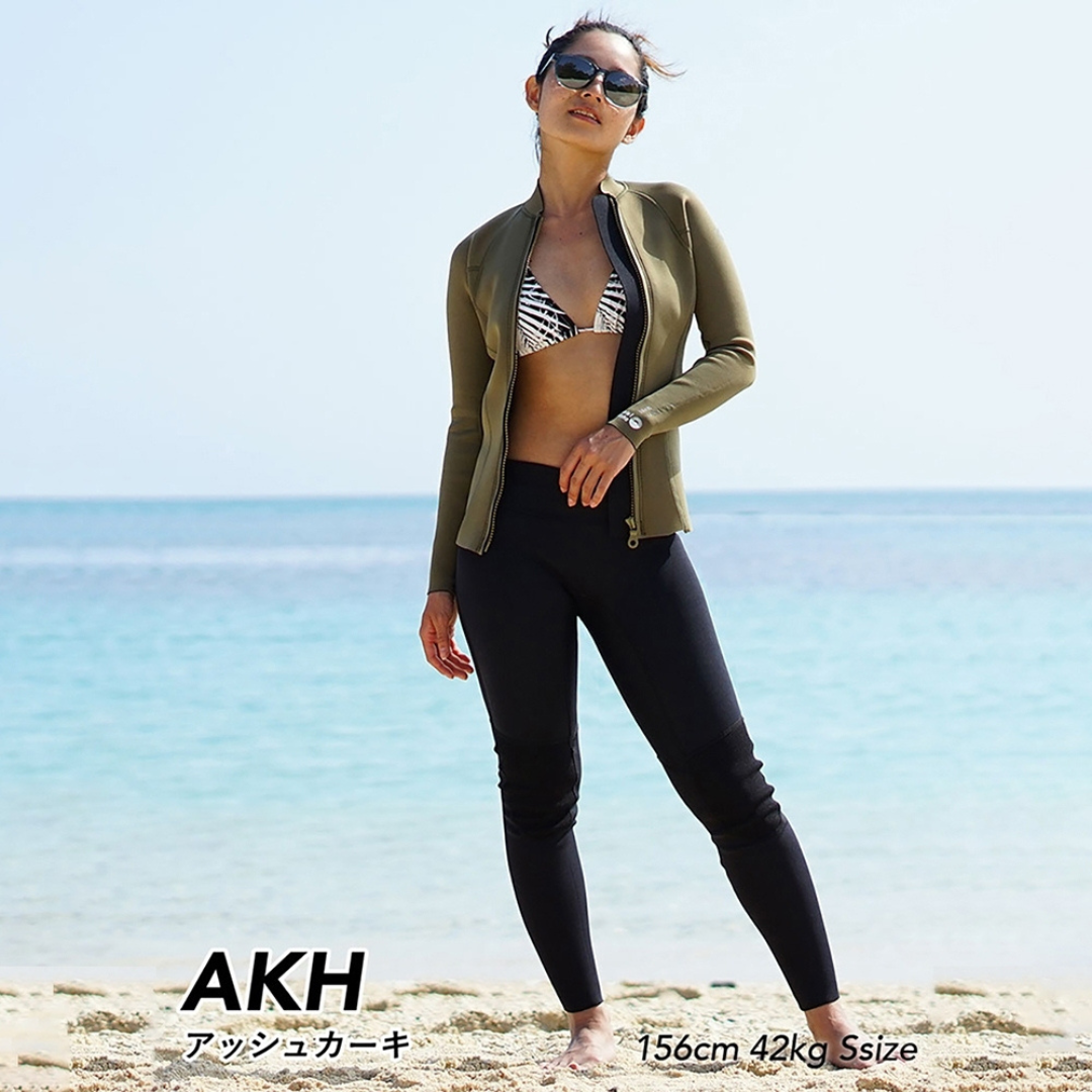 HeleiWaho 1.5mm女款 防寒上衣夾克 古茶金 AKH